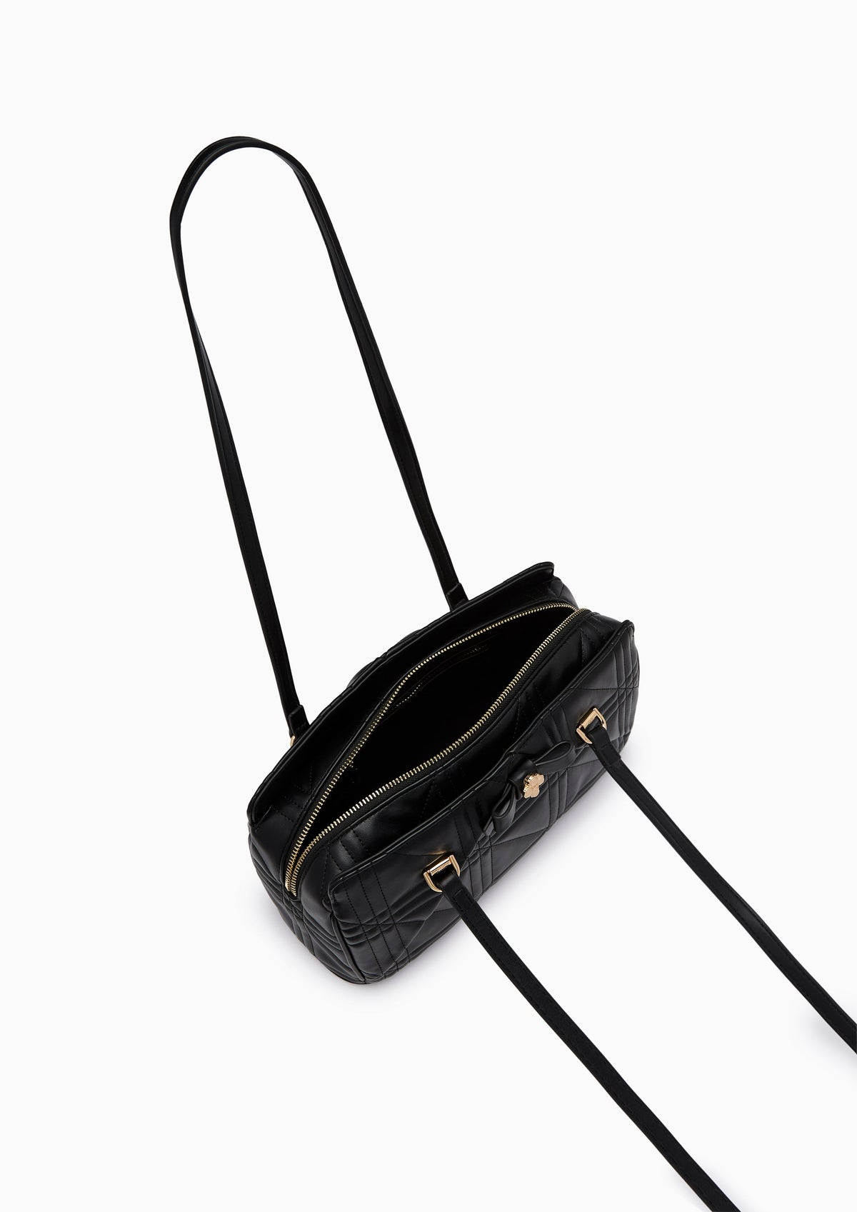 Endive Handle M Handbag - Black