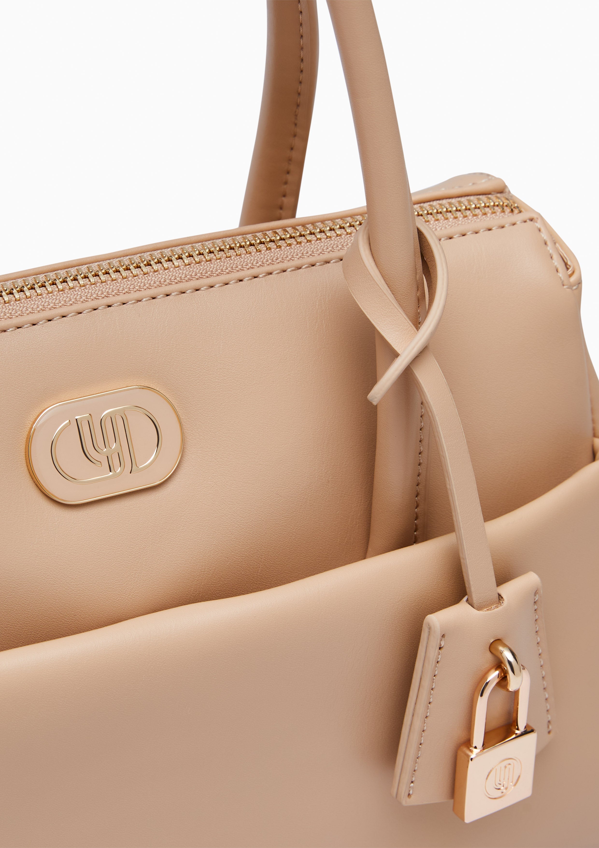Ember Top Handle M Handbag - Beige