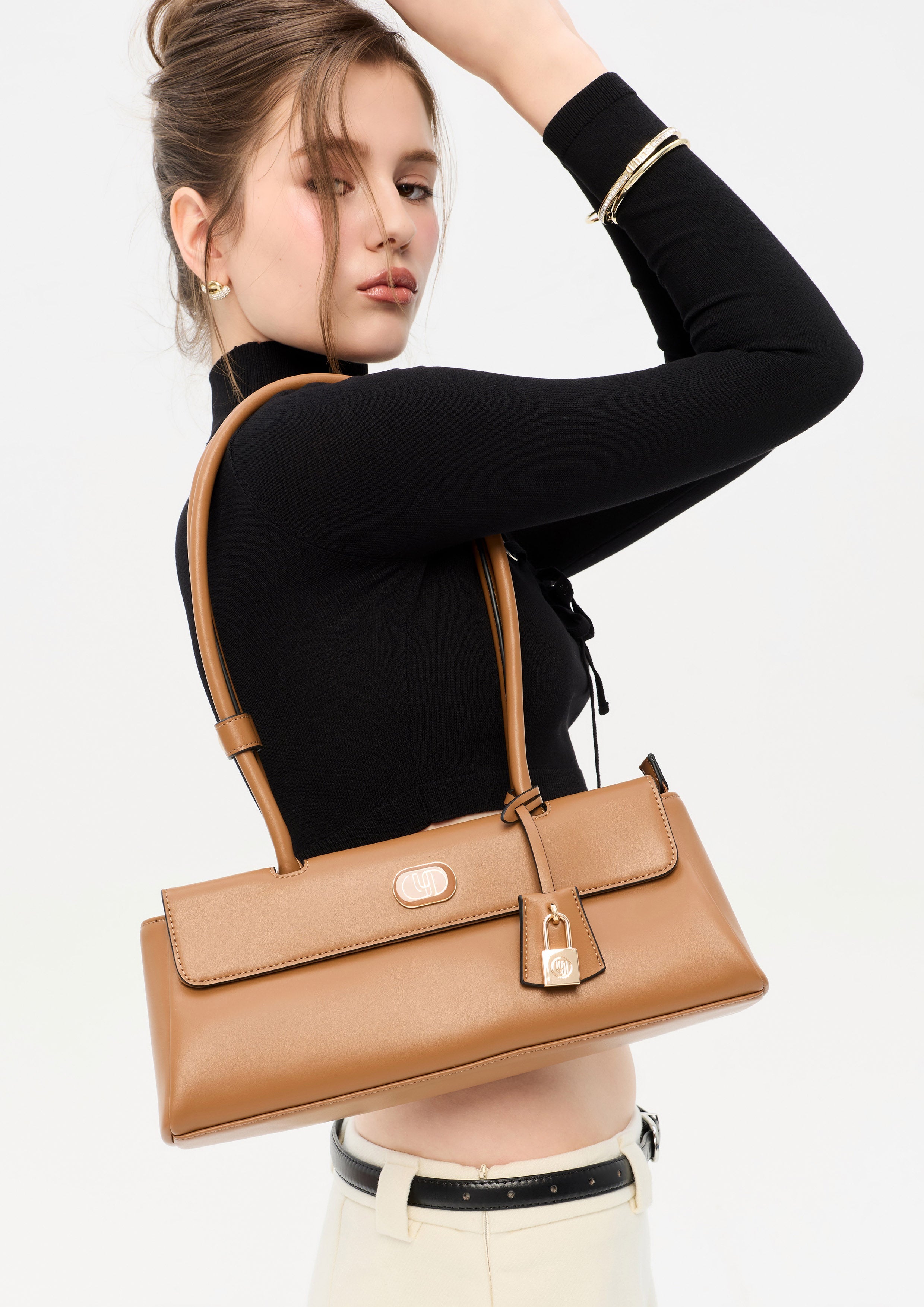 Ember Long M Shoulder Bag - Tan