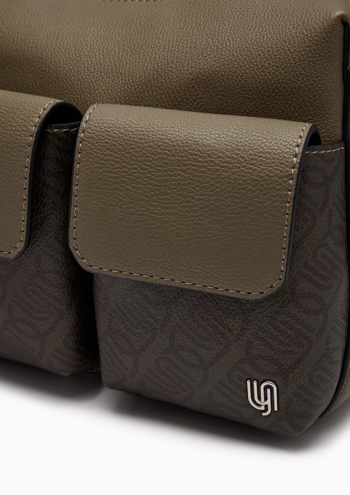 Tyler Infinite M Crossbody Bag - Dark Printed Grey