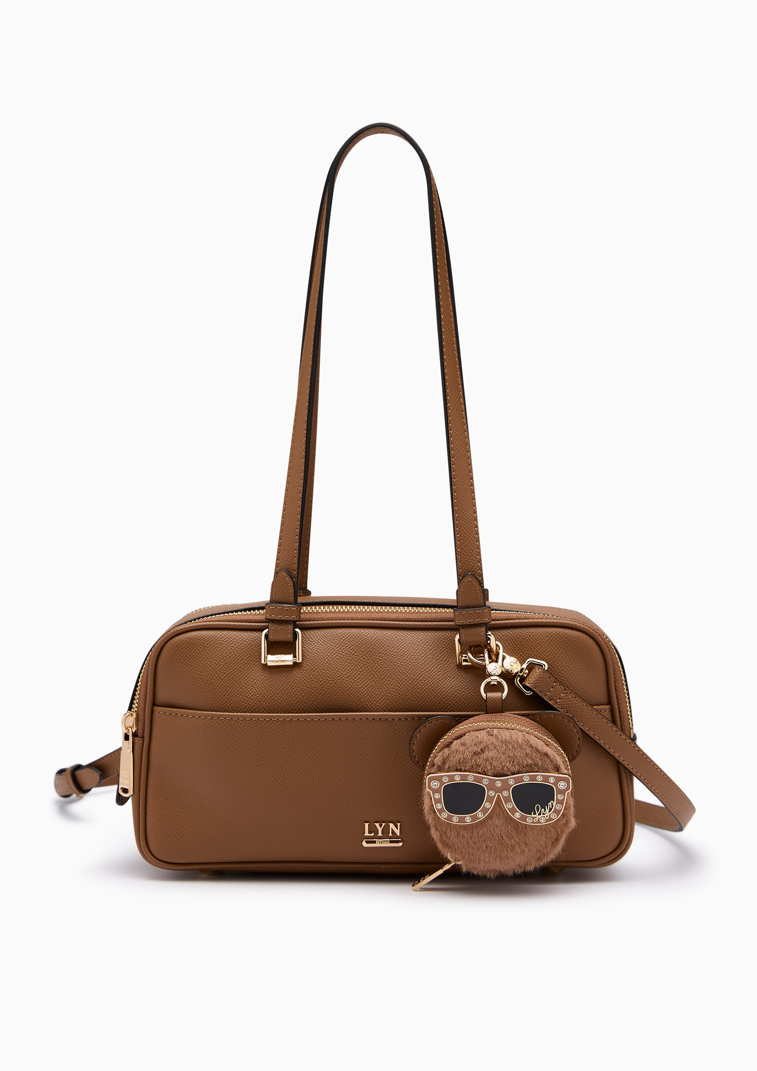 Betzy Double M Shoulder Bag - Brown