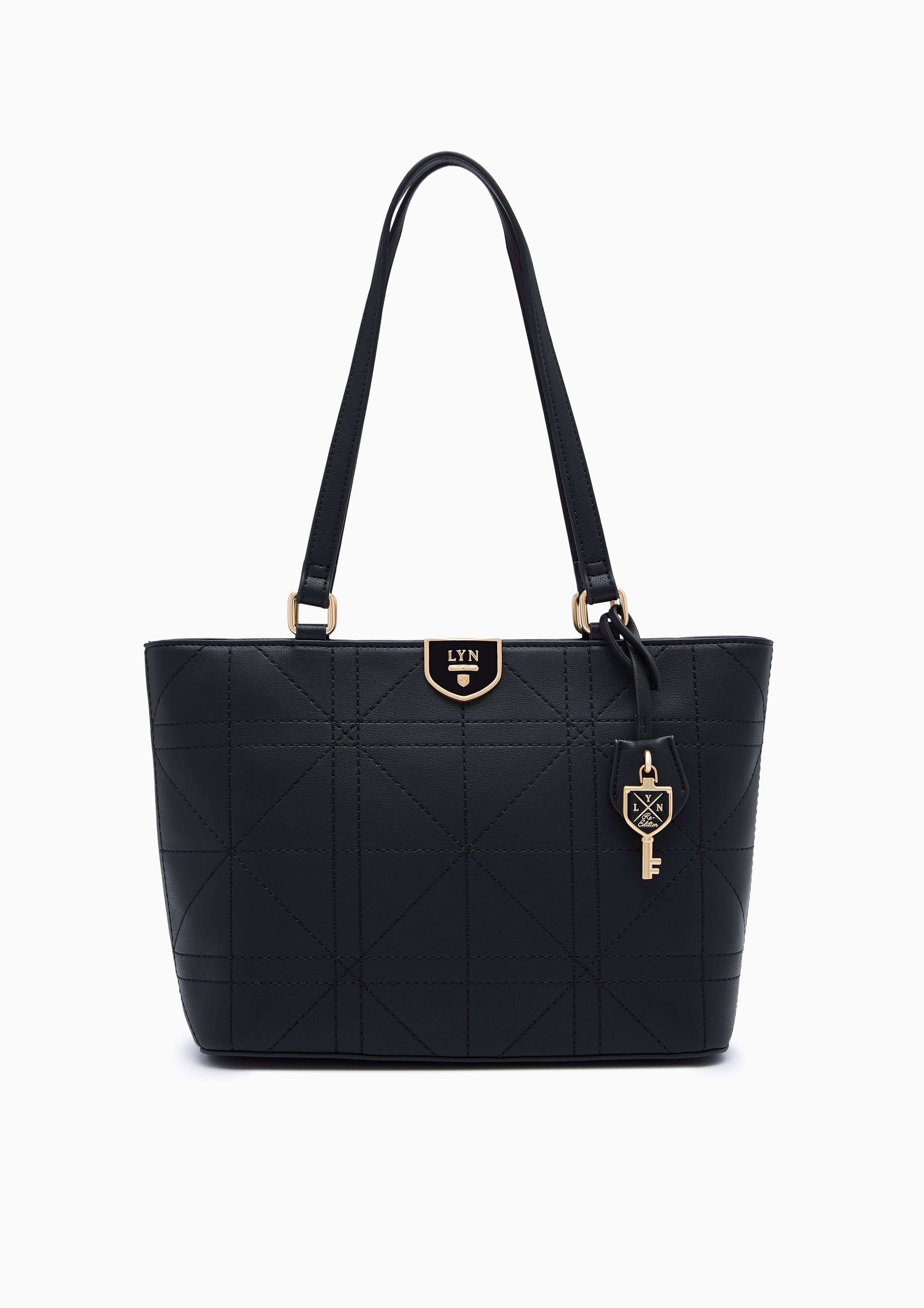 Re-Edit Grids M Tote Bag - Black