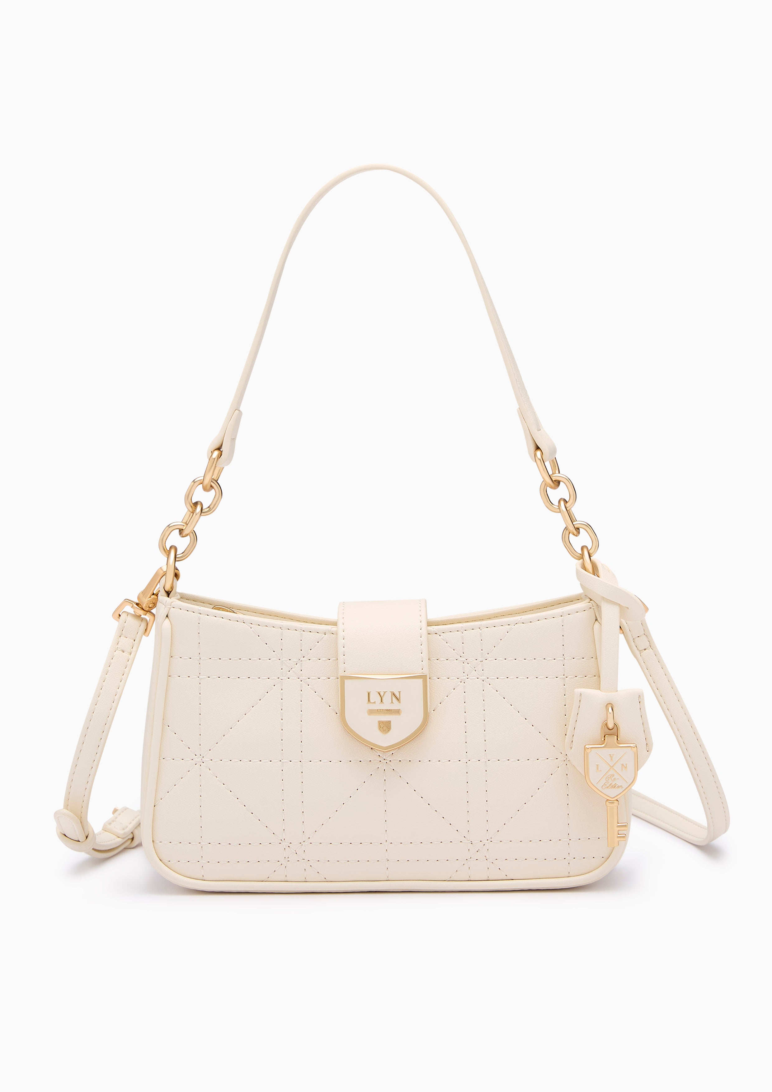 Re-Edit Athella Grid S Shoulder Bag - Ivory