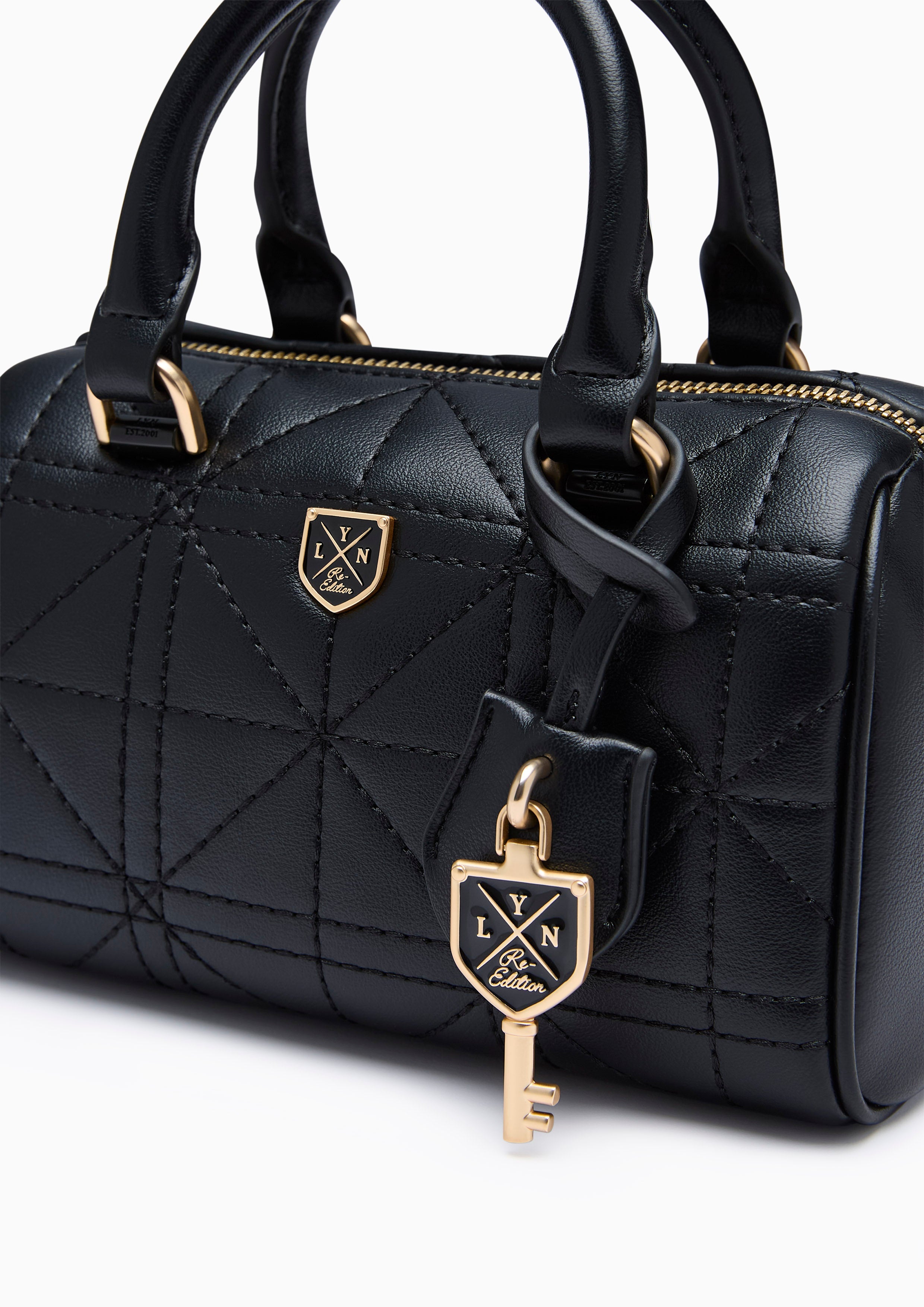 Re-Edit Burton Grid Duffle S Handbag - Black