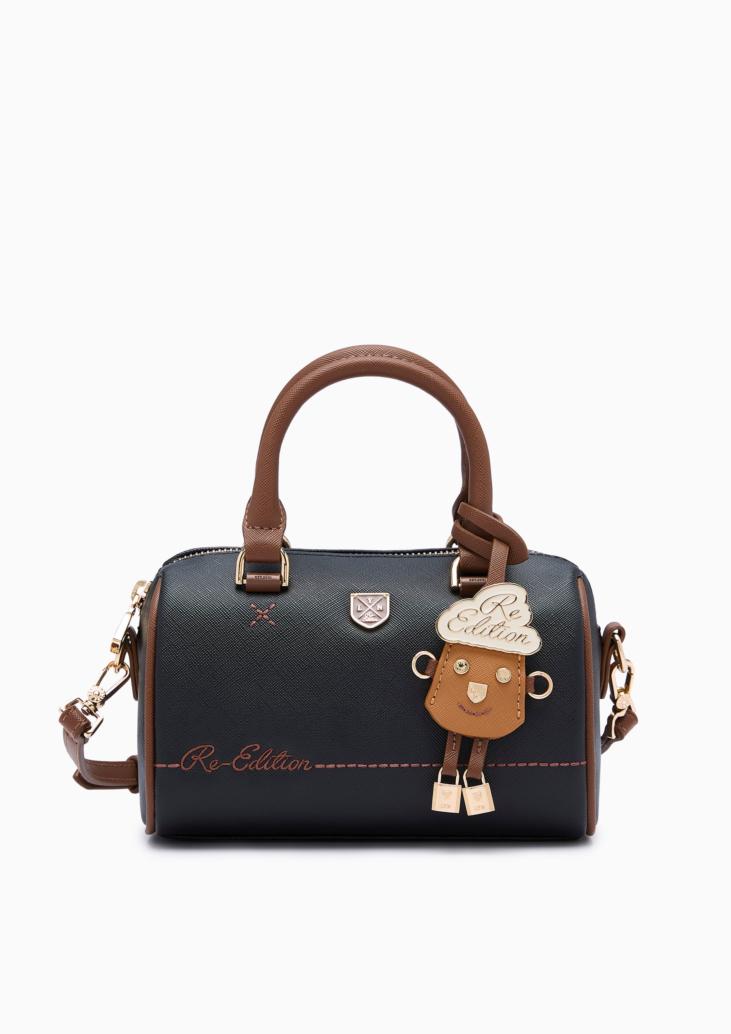 Re-Edit Lynna Burton Duffle S Handbag - Black