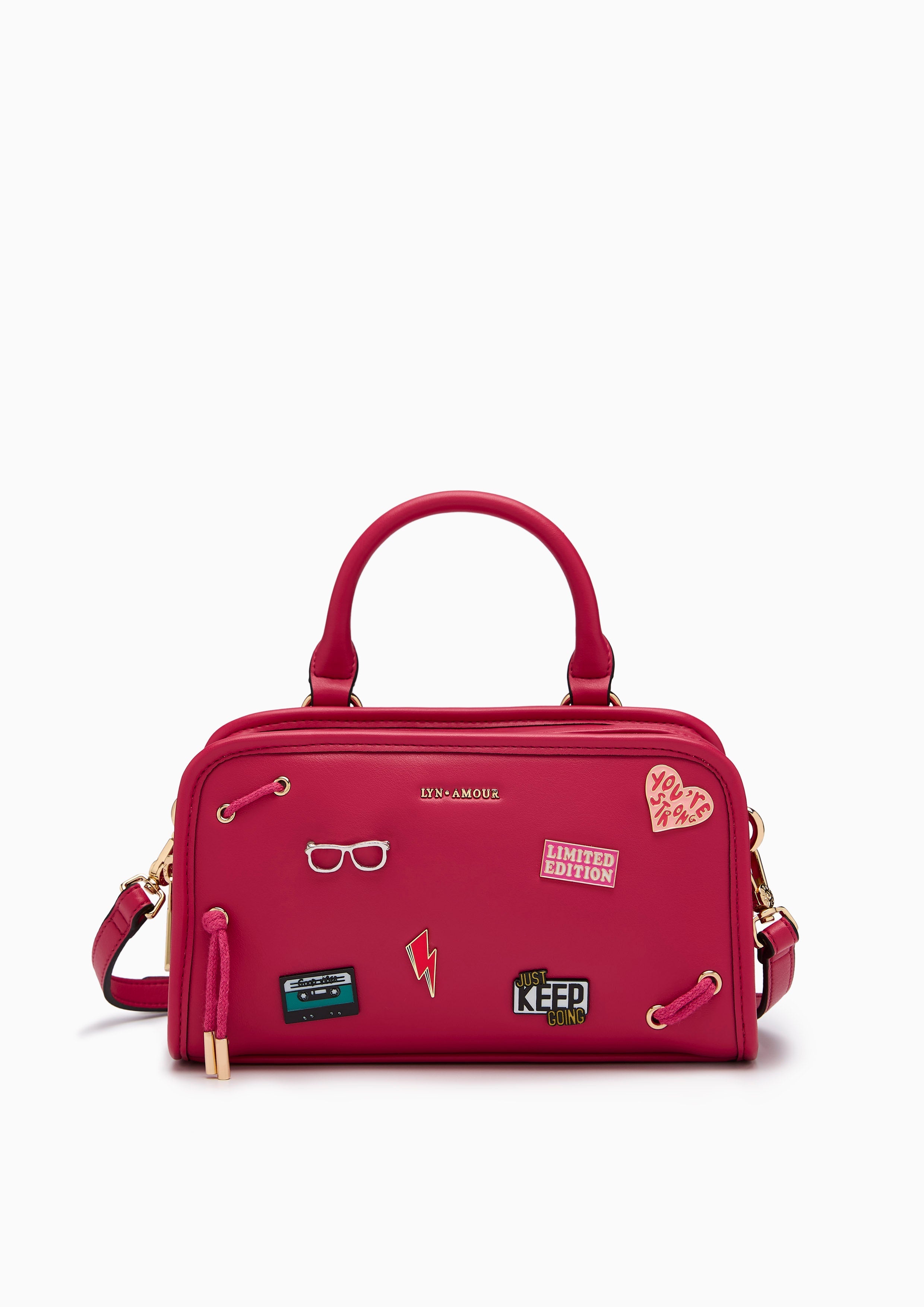 Cetus Stud S Shoulder Bag - Pink