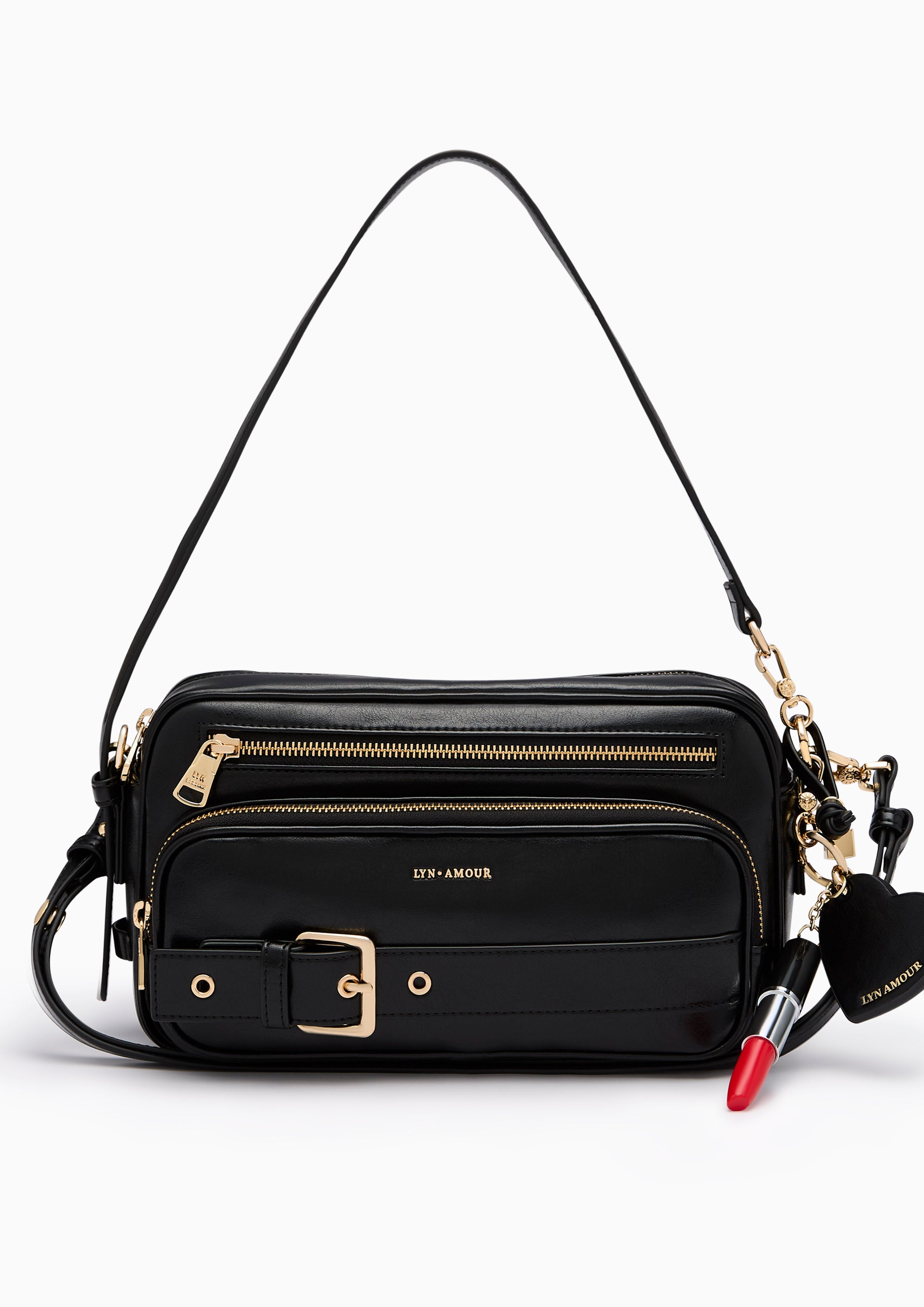 Cetus M Shoulder Bag - Black