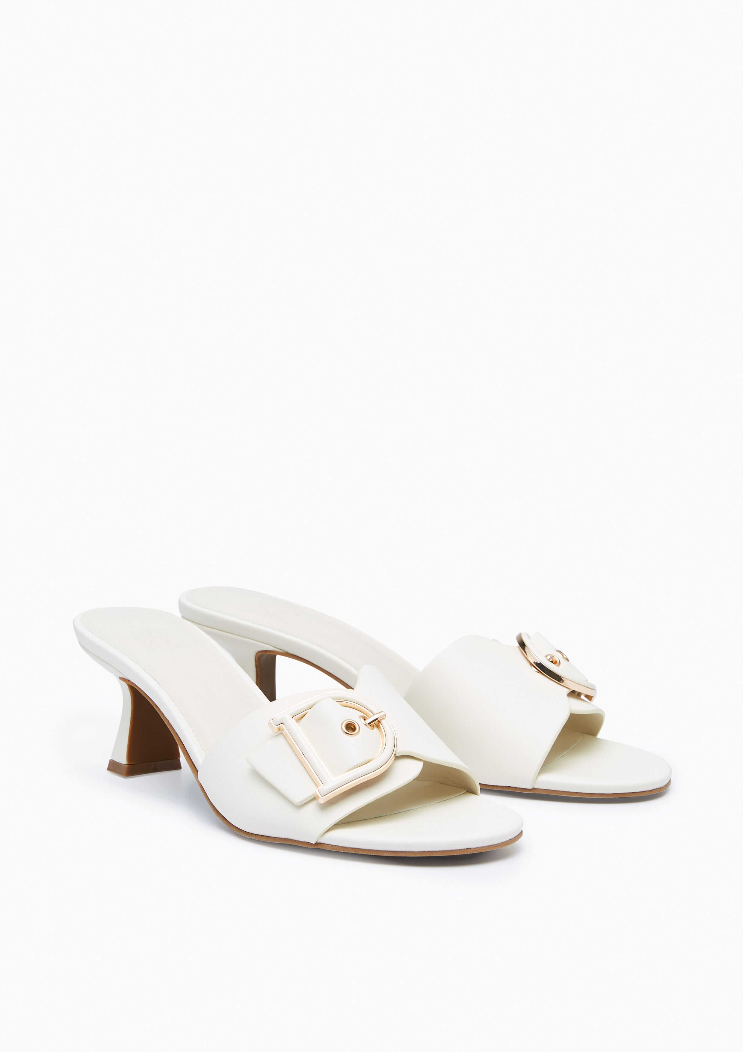 Coco Mid Heels - Ivory