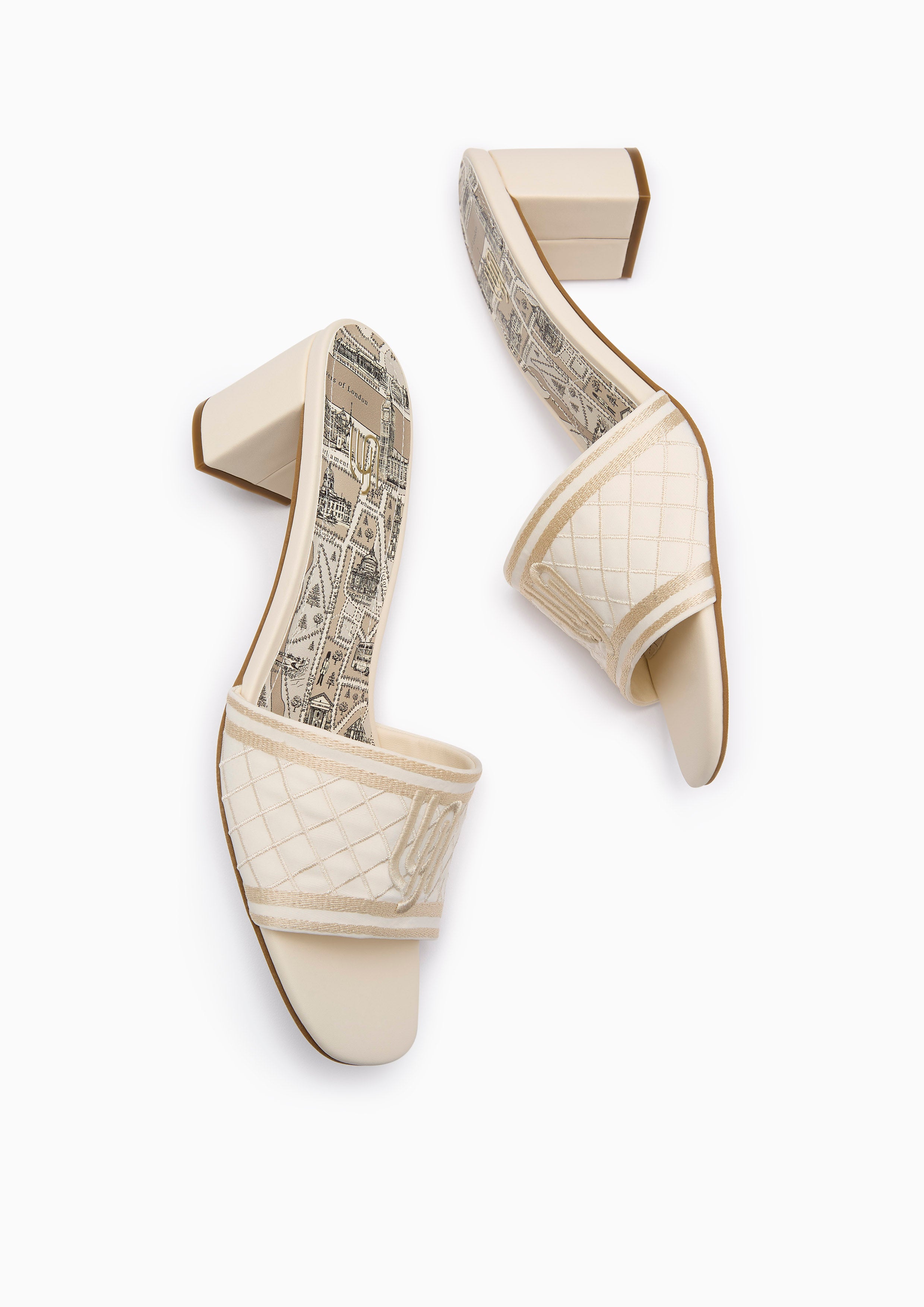 Maiden Map Mid Infinite Heels - Ivory