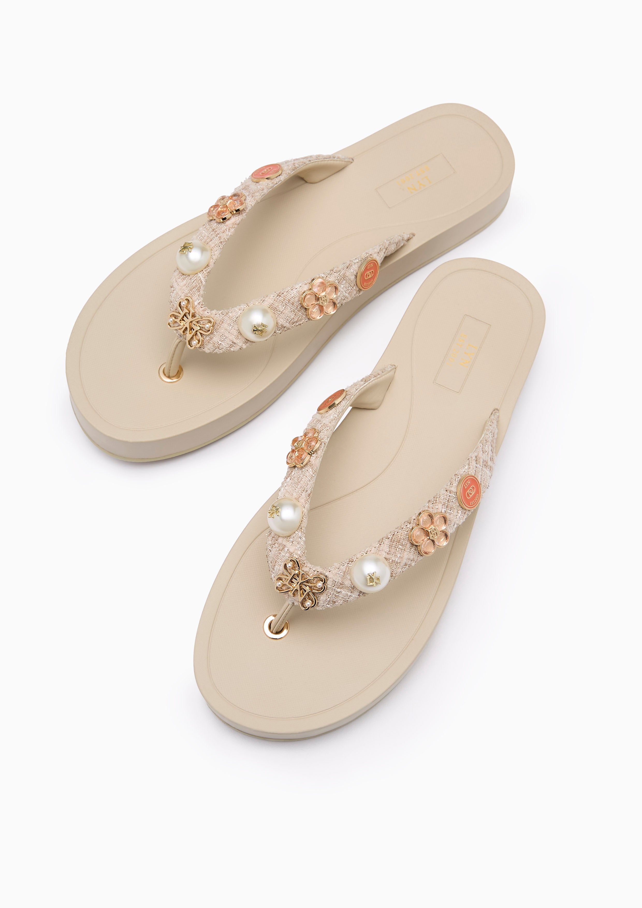 Calista Flats And Sandals - Beige