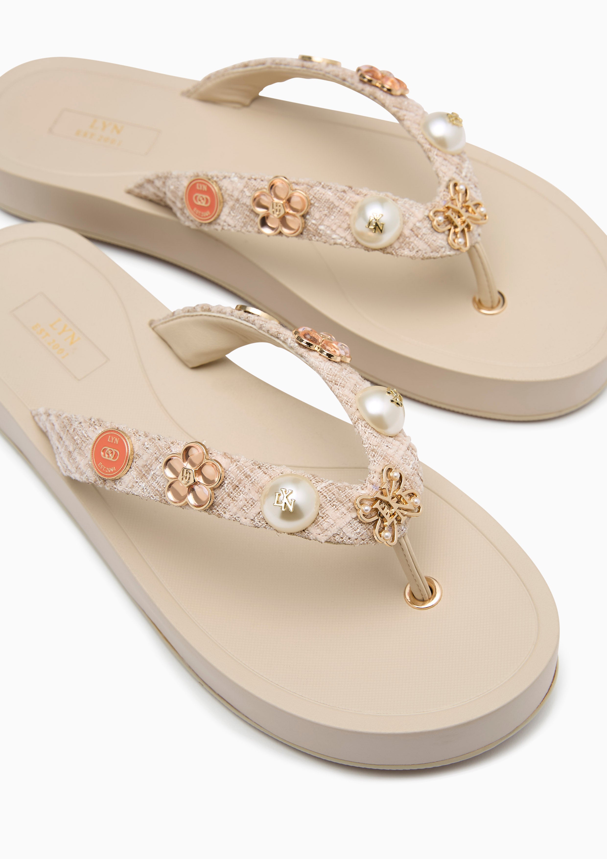 Calista Flats And Sandals - Beige