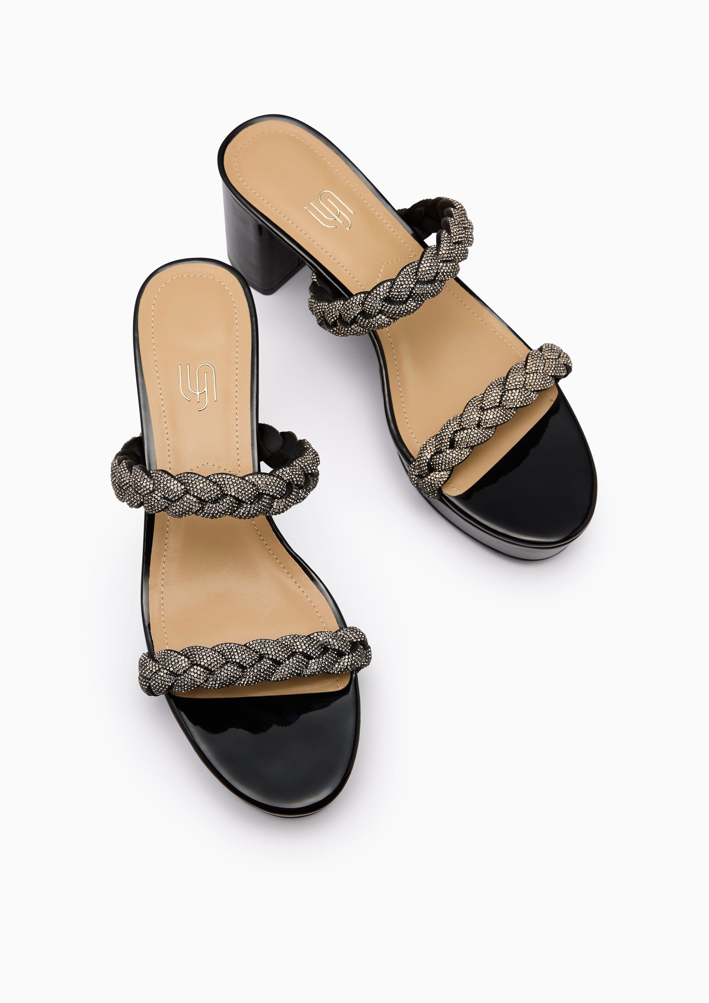 Promise Infinite Platform H Flats And Sandals - Black