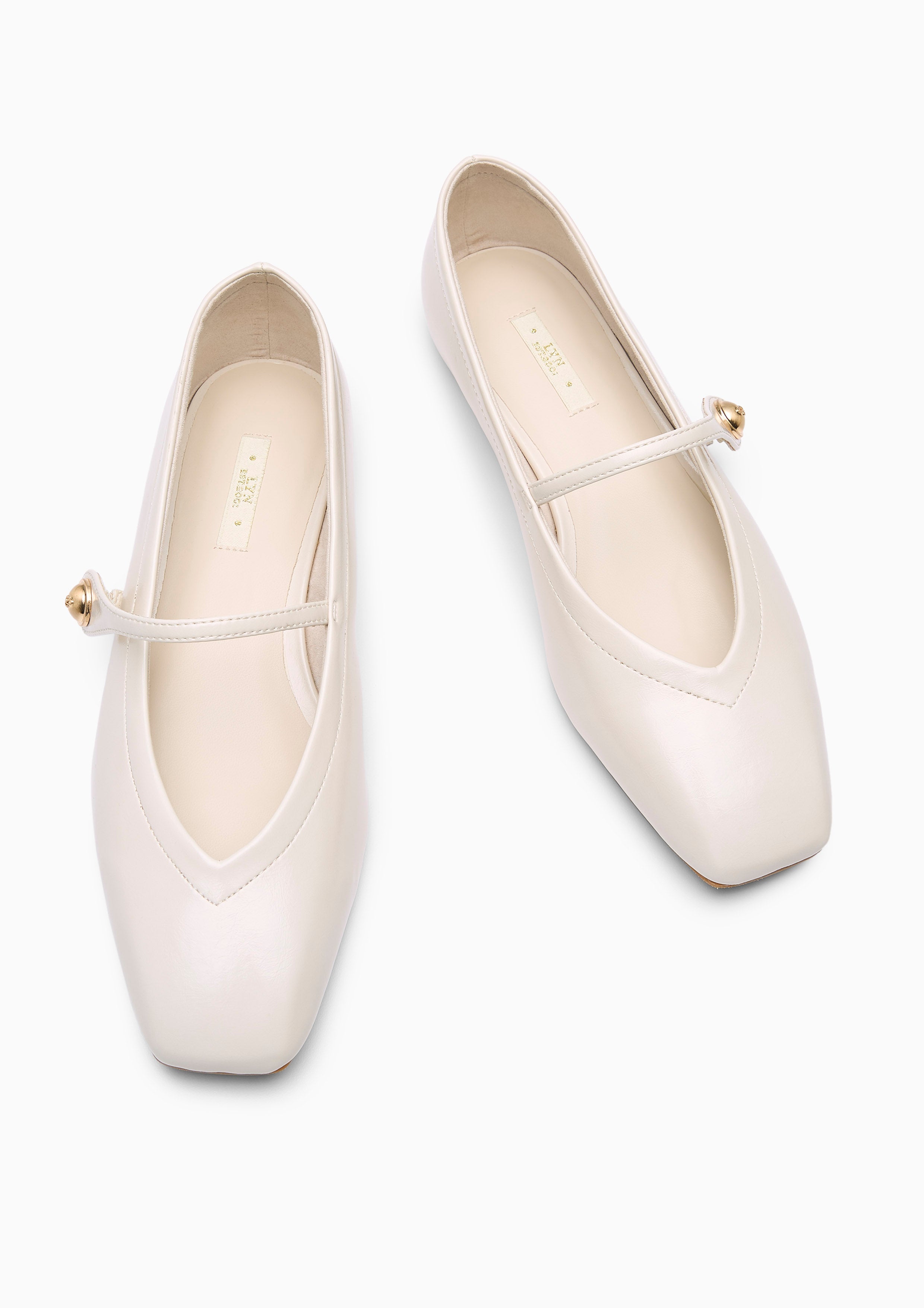 Mia Ballet Flats And Sandals - Ivory