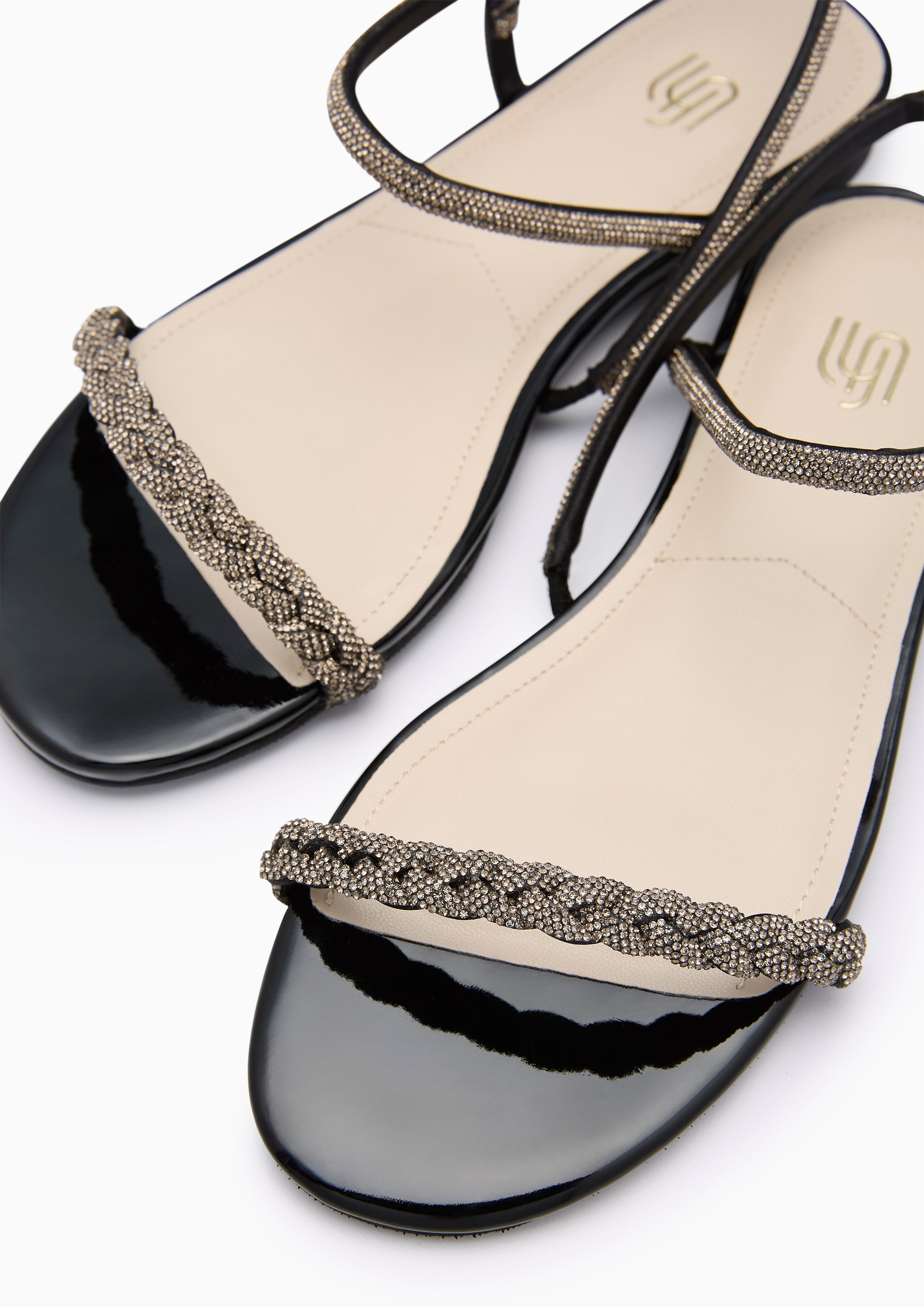 Promise Flat Infinite Flats And Sandals - Black