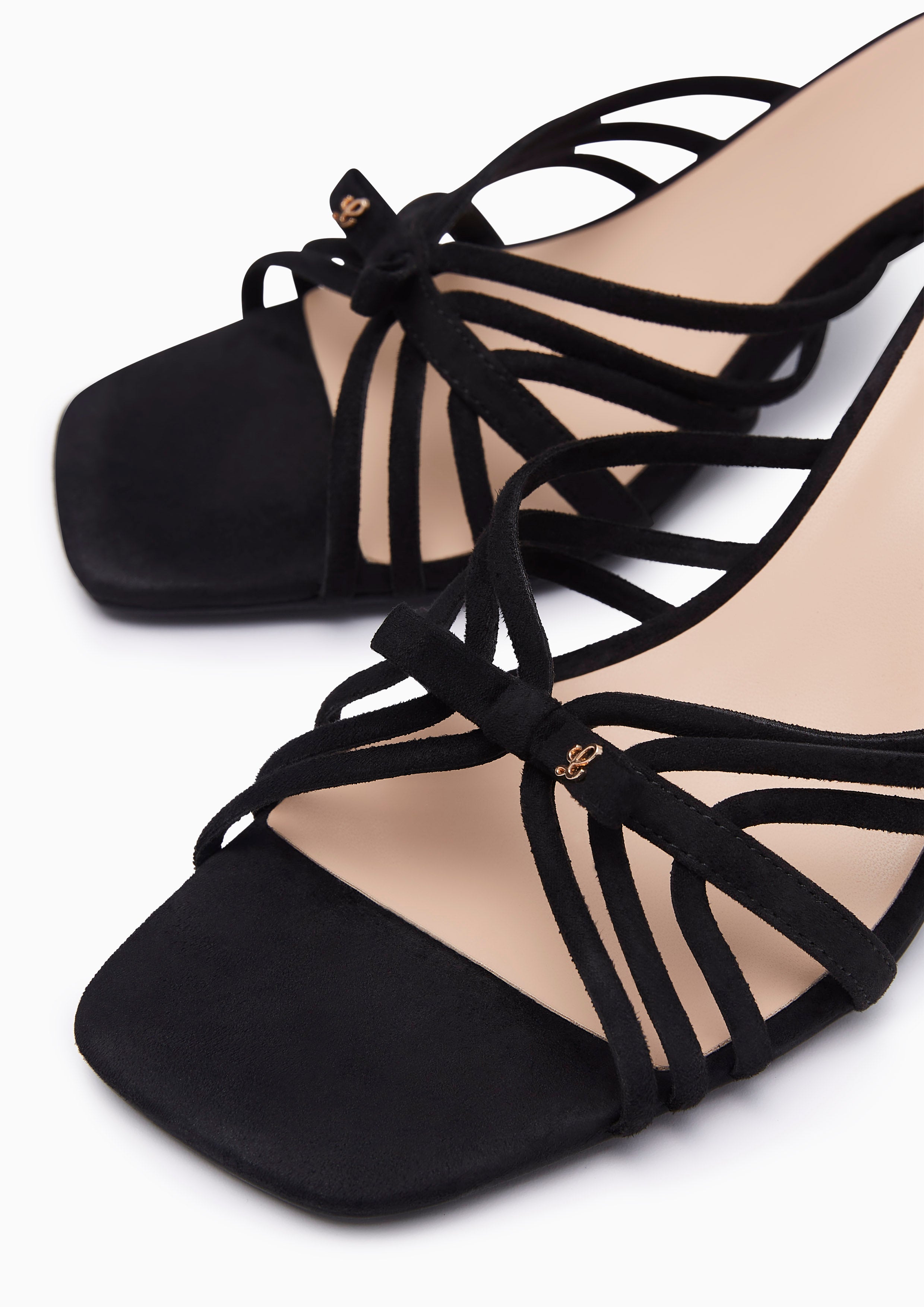 Caro Flats And Sandals - Black