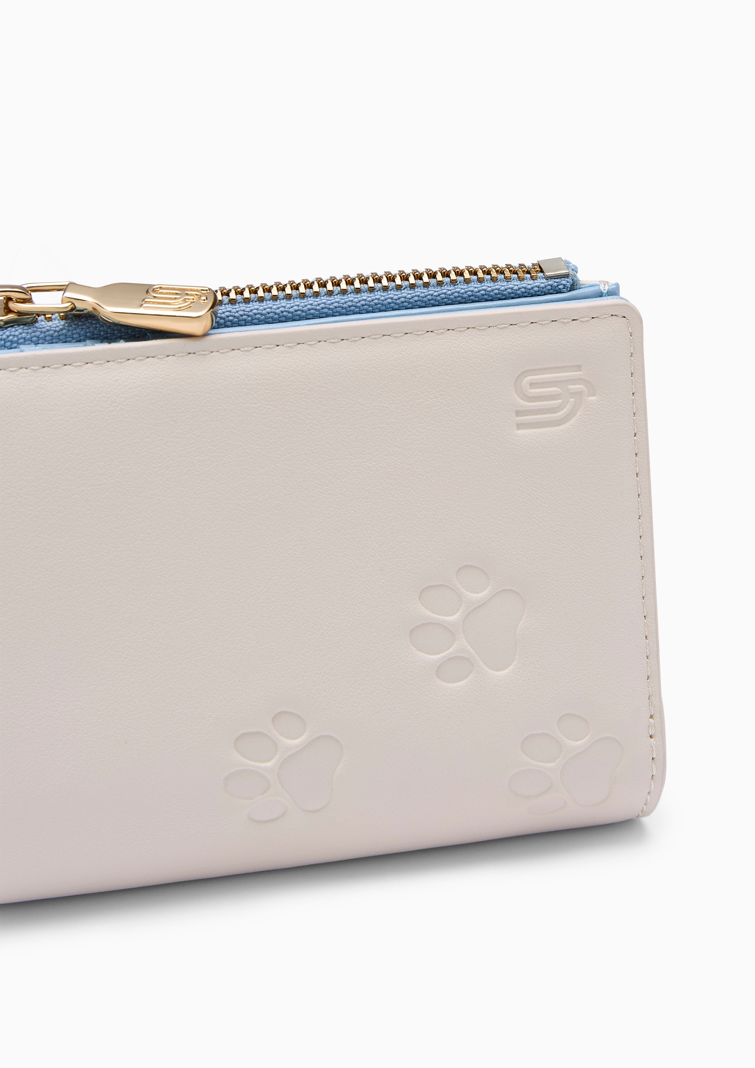Amitie Infinite Paws Short Wallet - Ivory