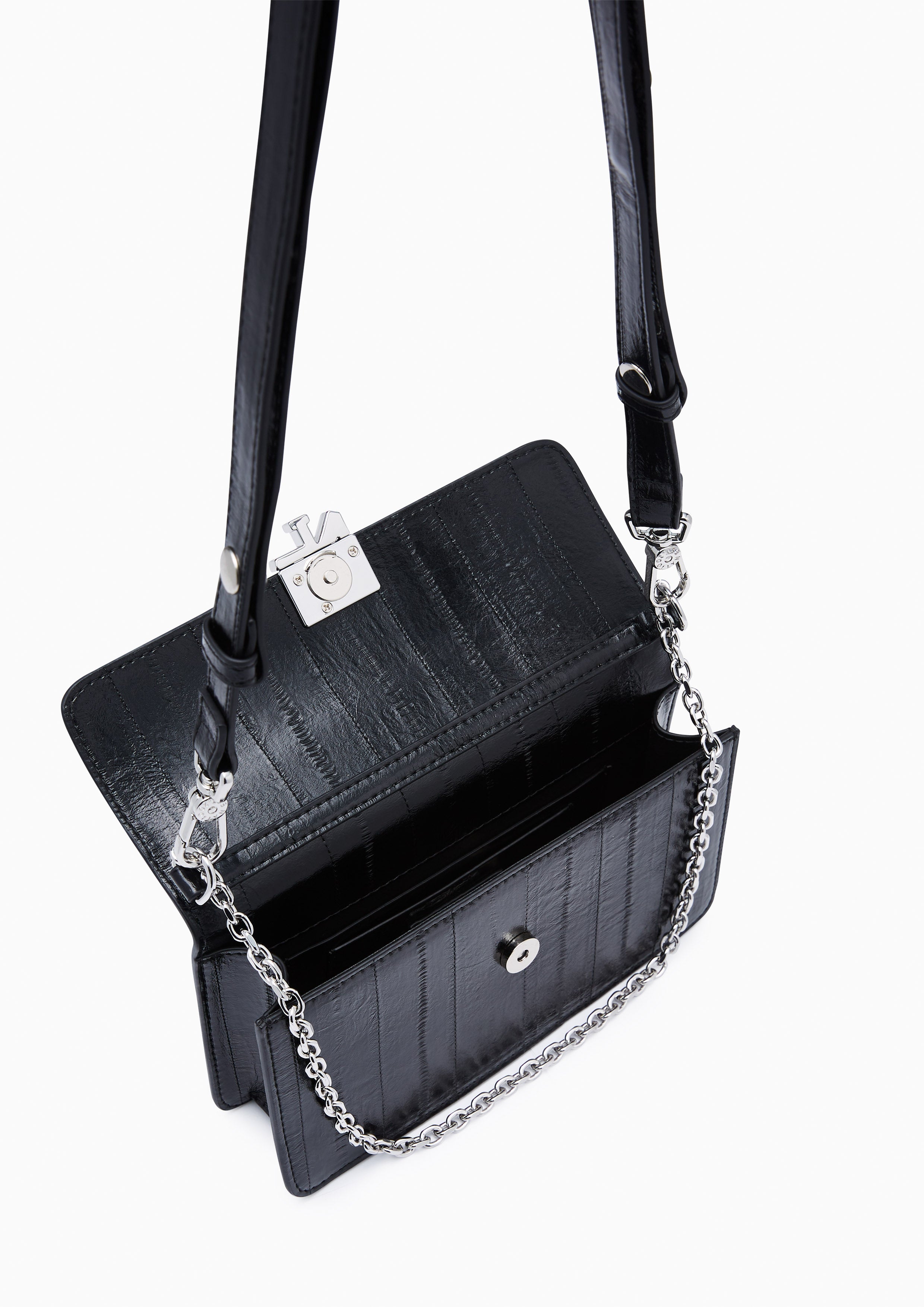 Alicia Long Wallets On Chain - Black