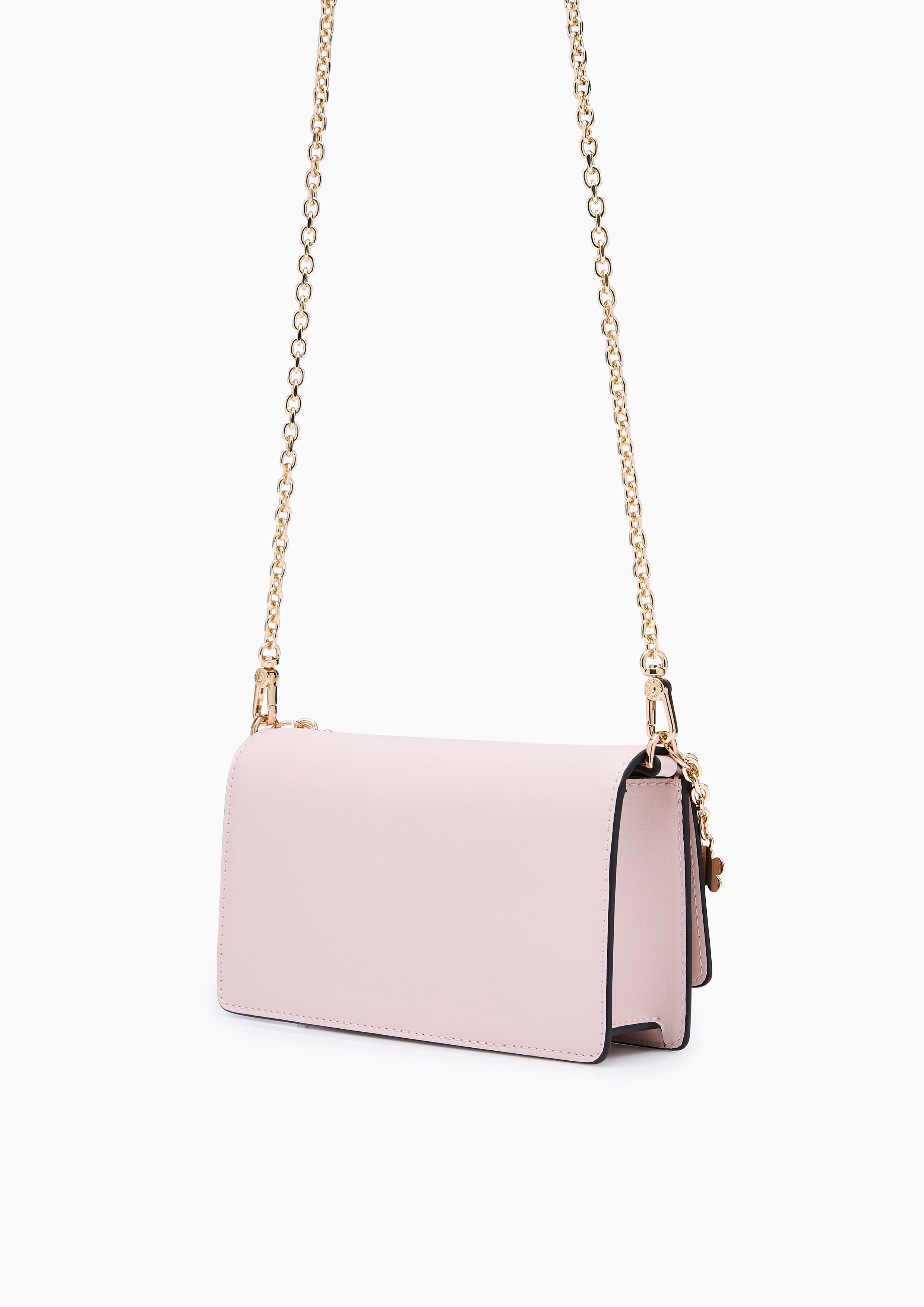 Bailey Long Wallet On Chain - Light Pink