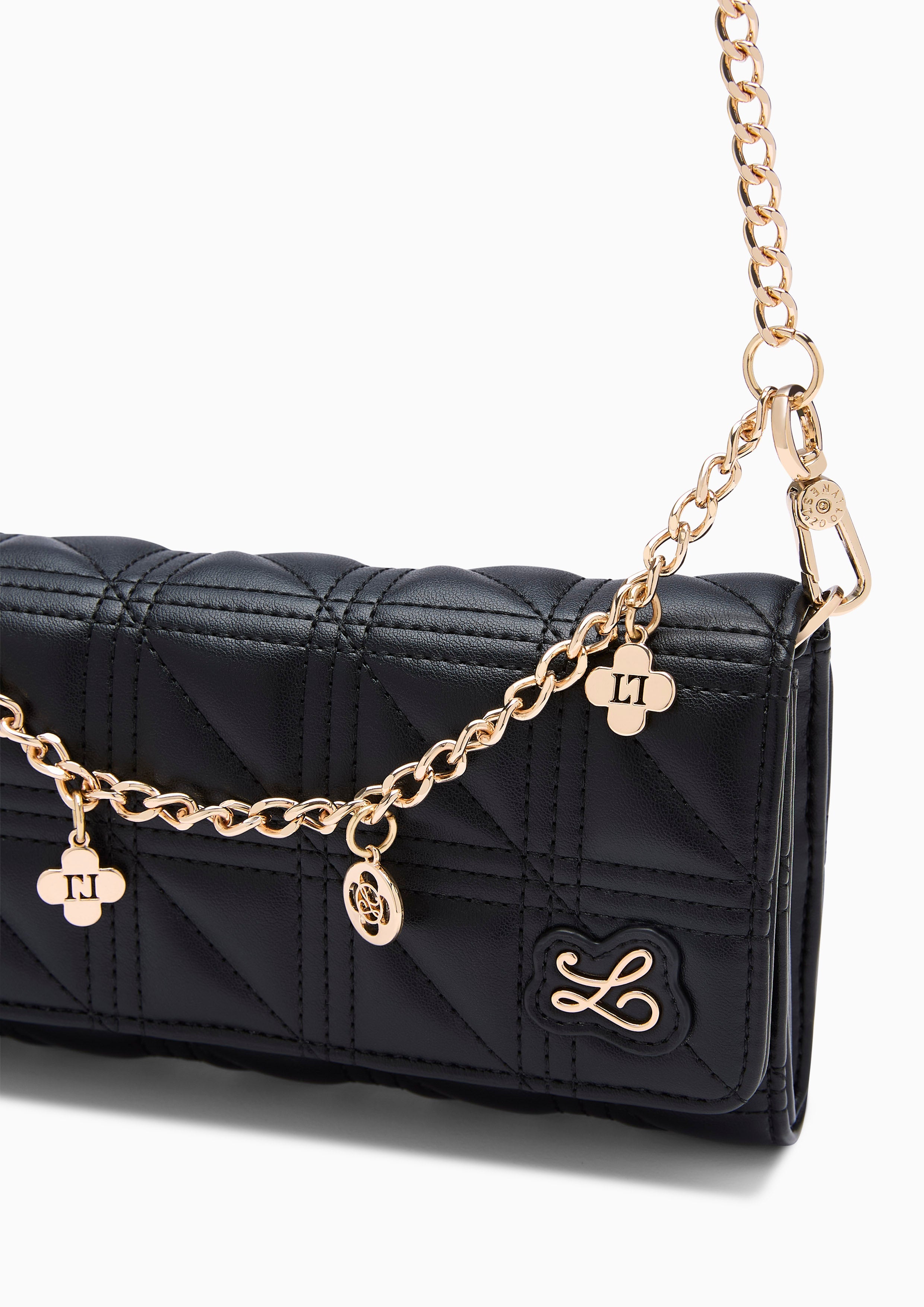 A-Ra Long Wallet On Chain - Black