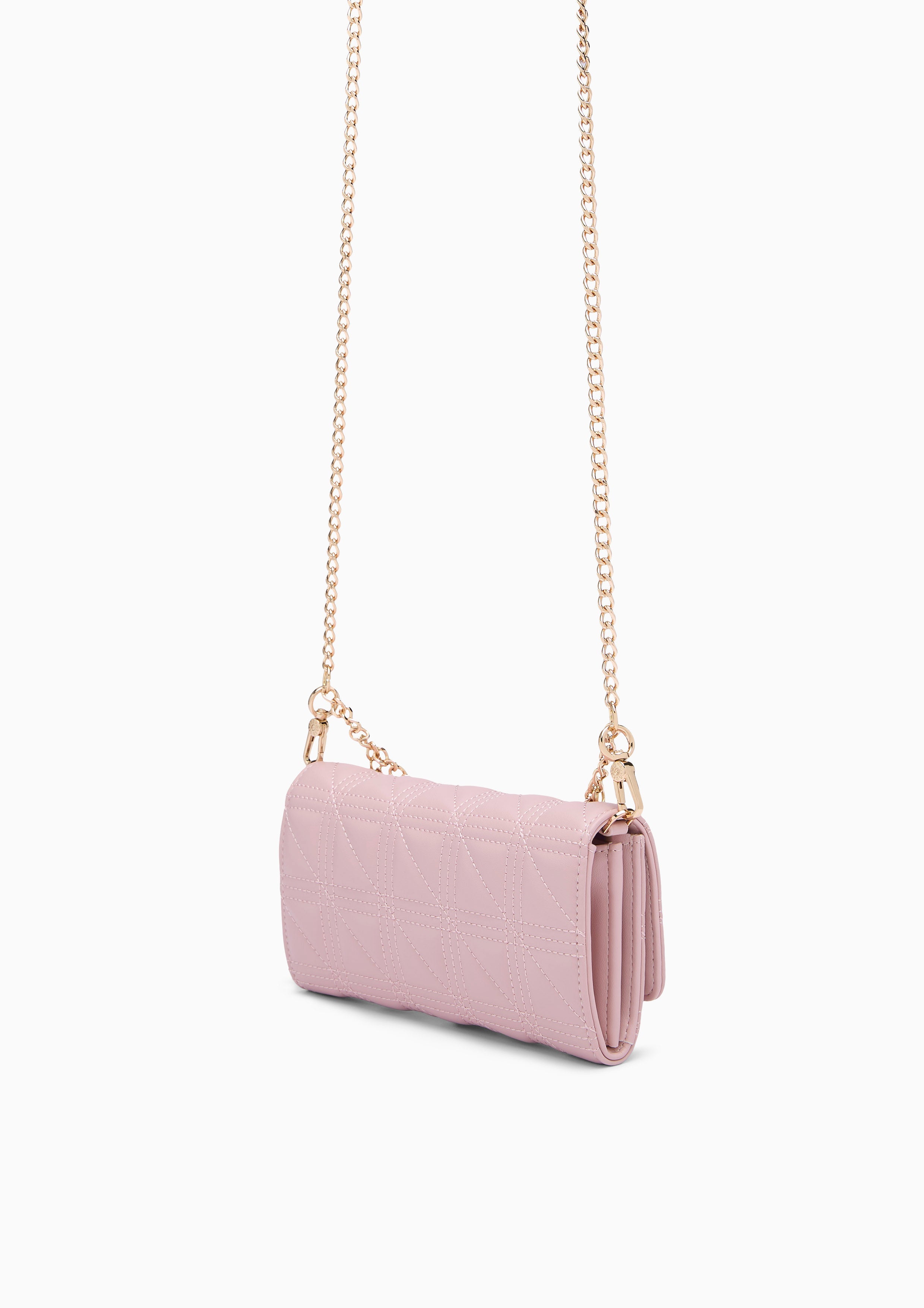 A-Ra Long Wallet On Chain - Light Pink