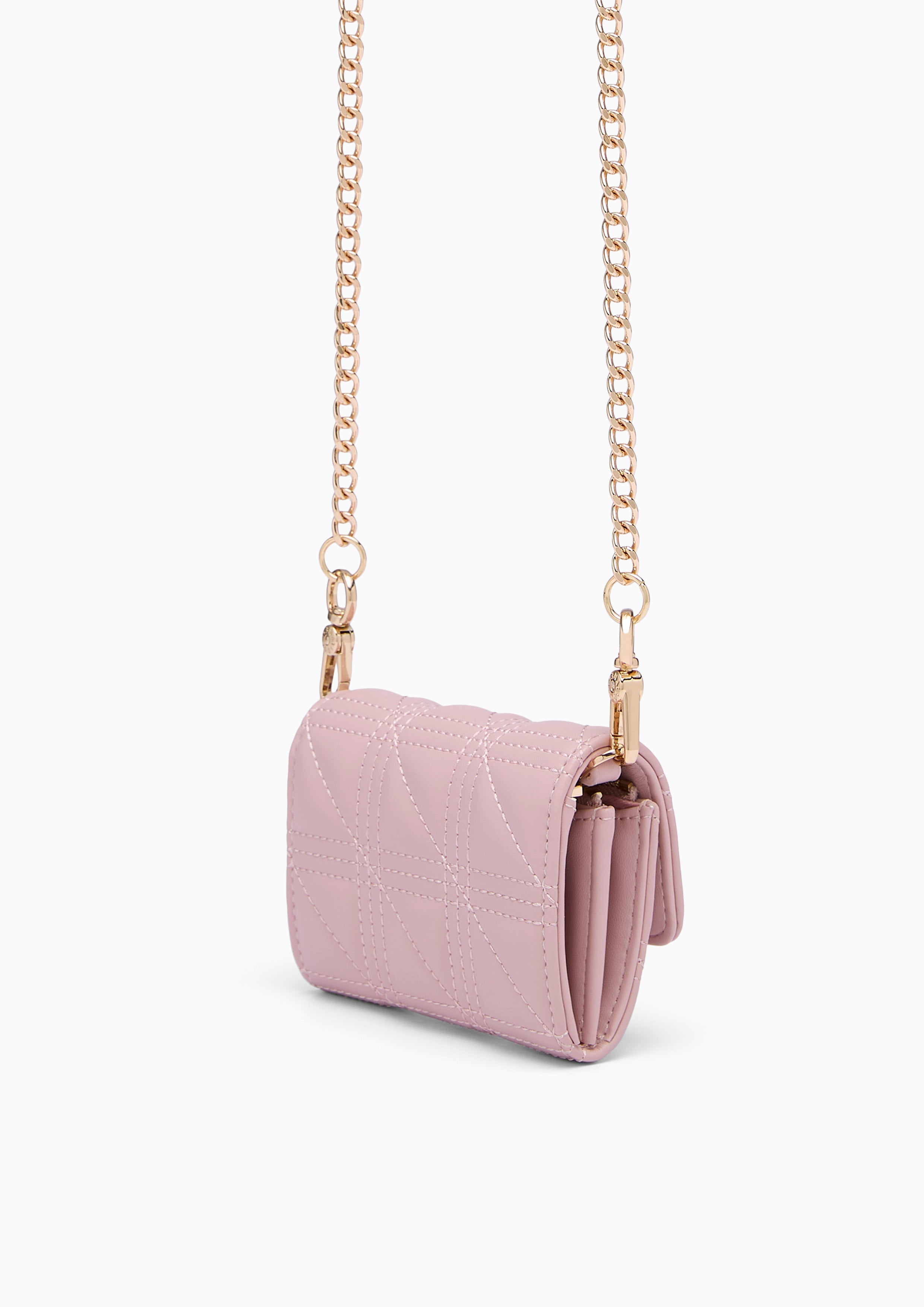 A-Ra Short Wallet On Chain - Light Pink