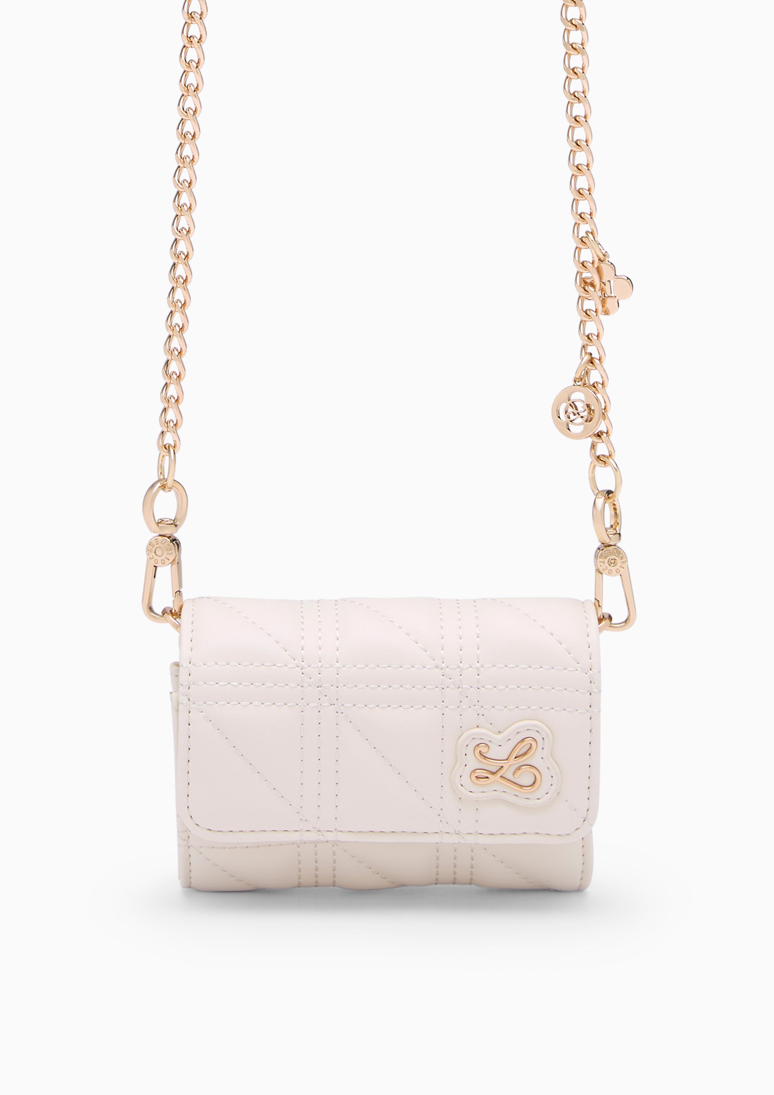A-Ra Short Wallet On Chain - Ivory
