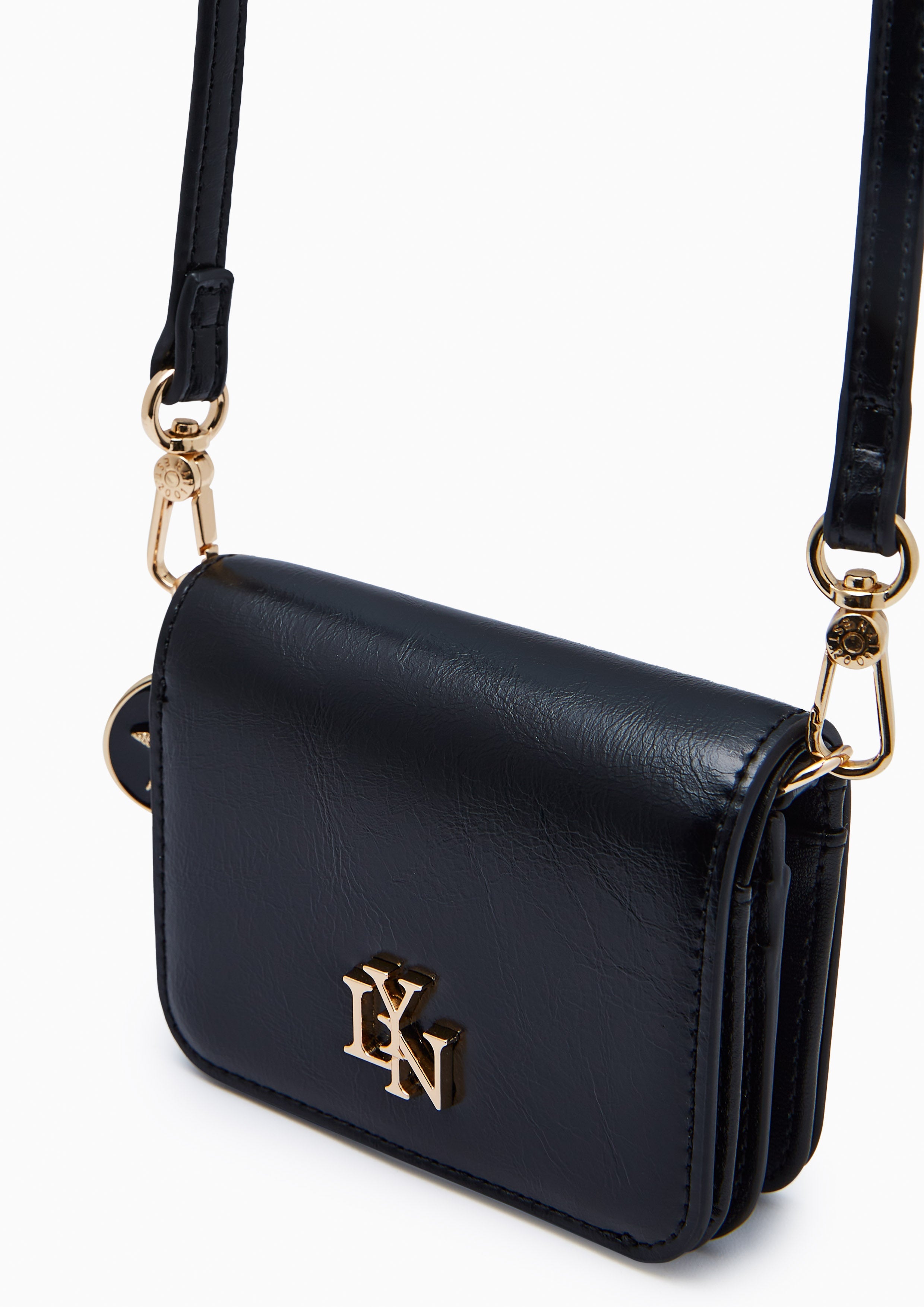 Milly Short Wallet On Chain - Black