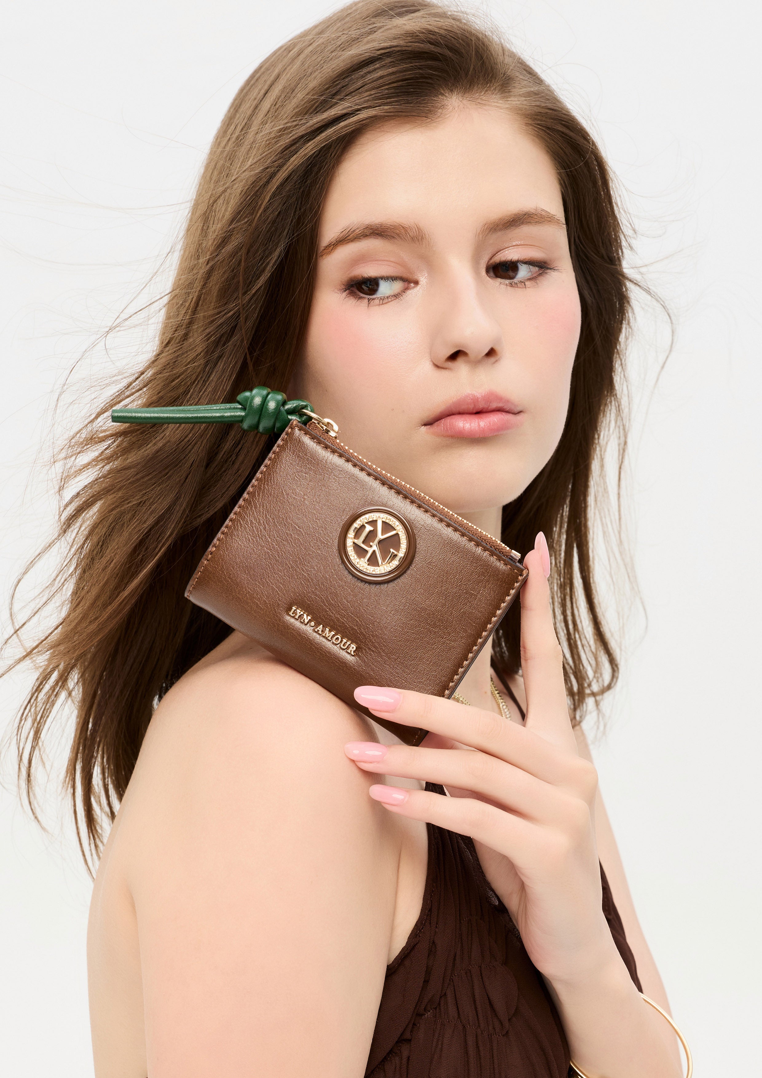 Timortis Short Short Wallet - Dark Brown