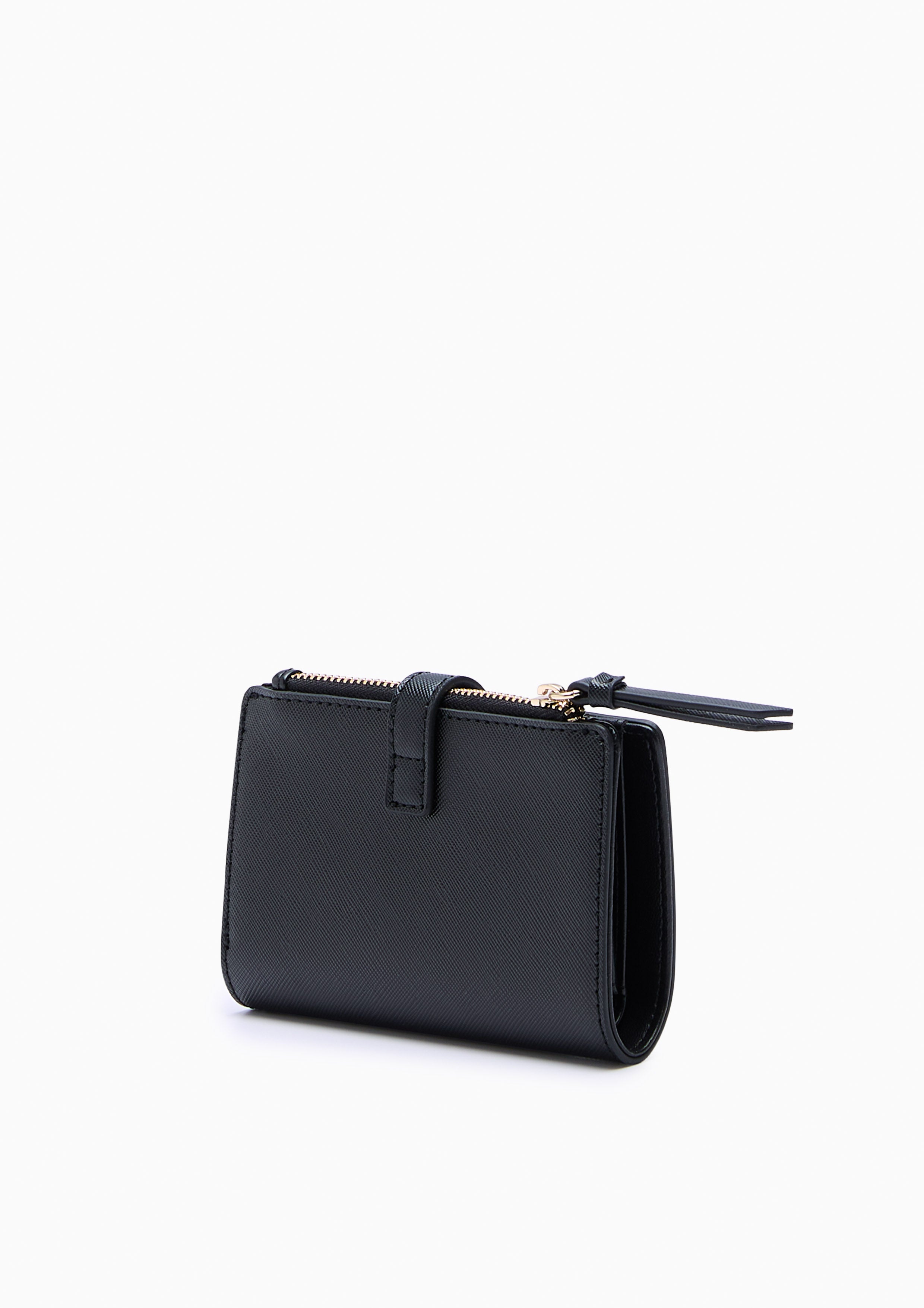 Poppy Card Short Wallets - Black