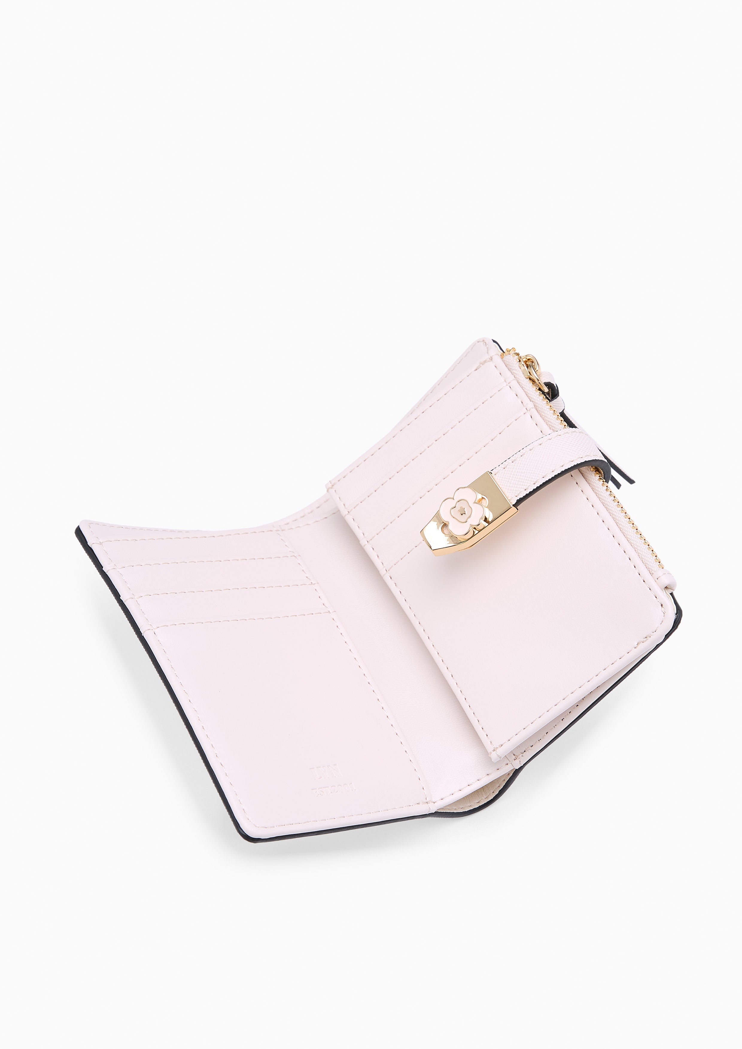 Poppy Card Short Wallets - Ivory