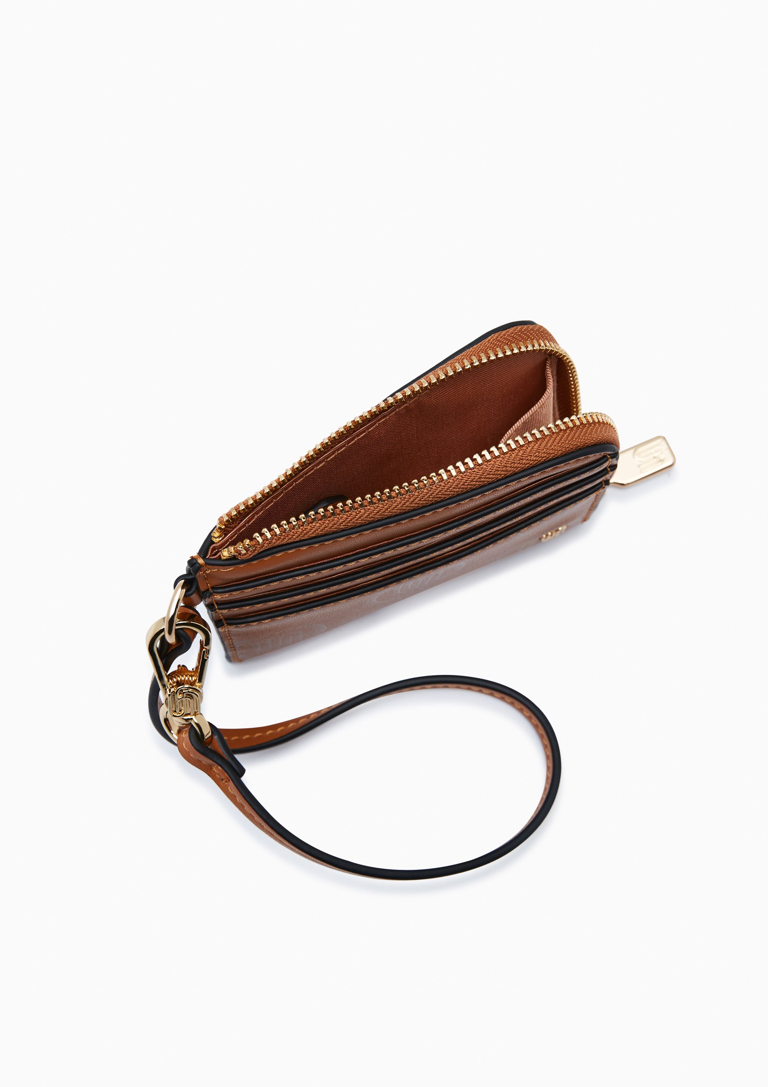 Malala Card Holder Wallet - Printed Tan