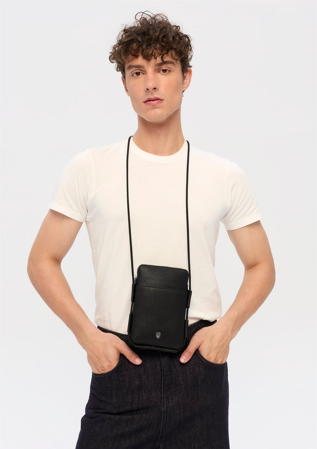Tyler Infinite Phone Crossbody Bag - Black
