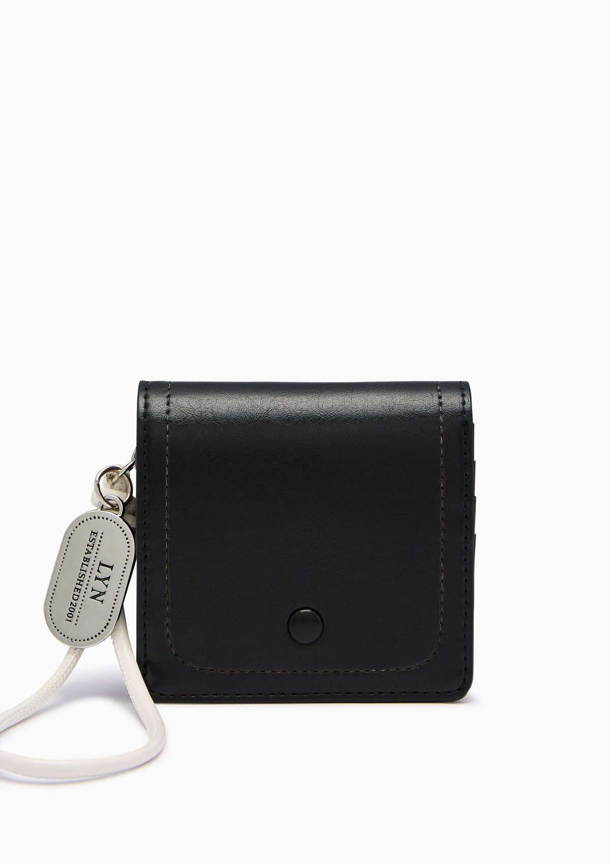 Re-Edit Manifest Q Semi Long Long Wallet- Black