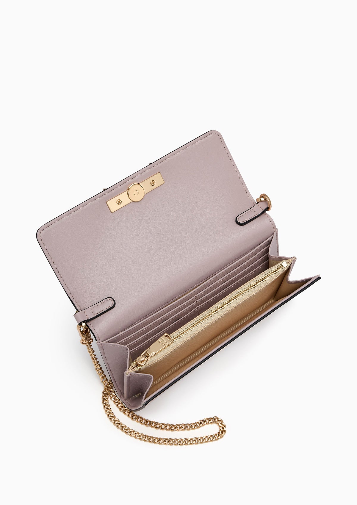 Brina Long Wallet On Chain - Light Purple