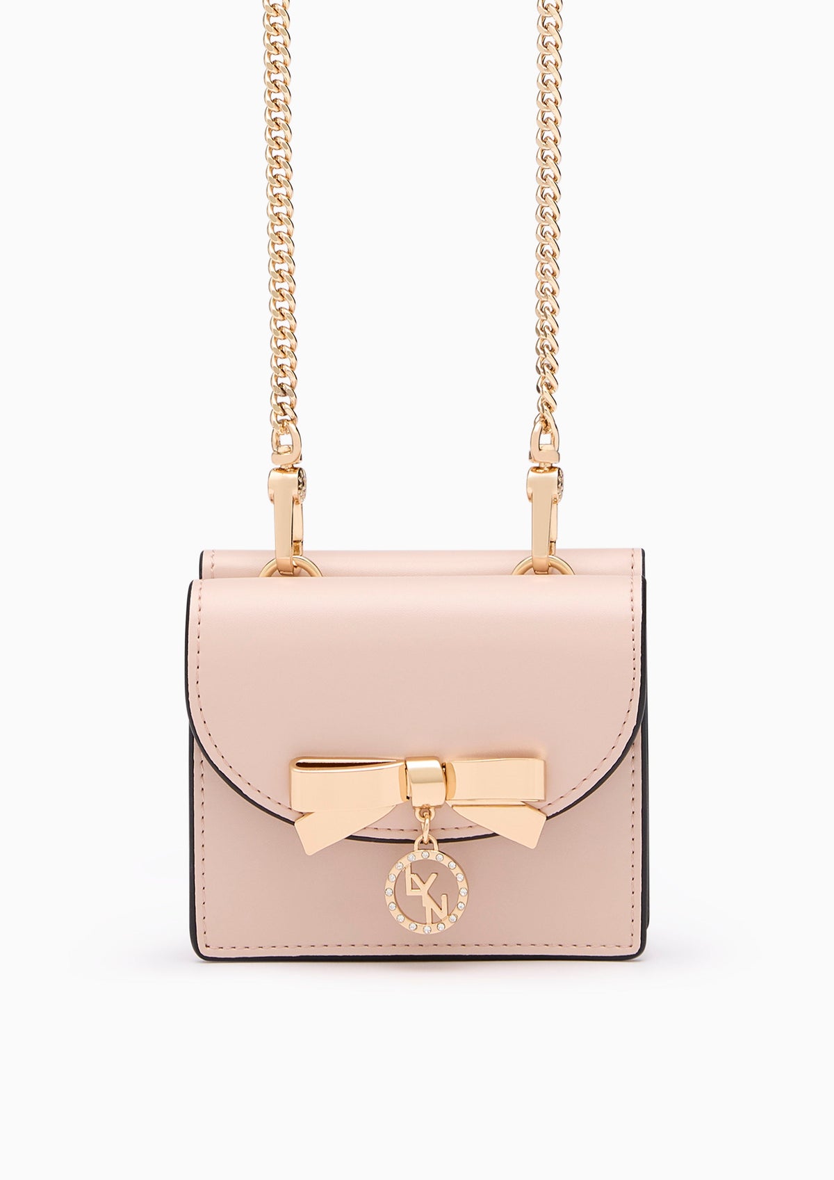 Brina Short Wallet On Chain - Nude