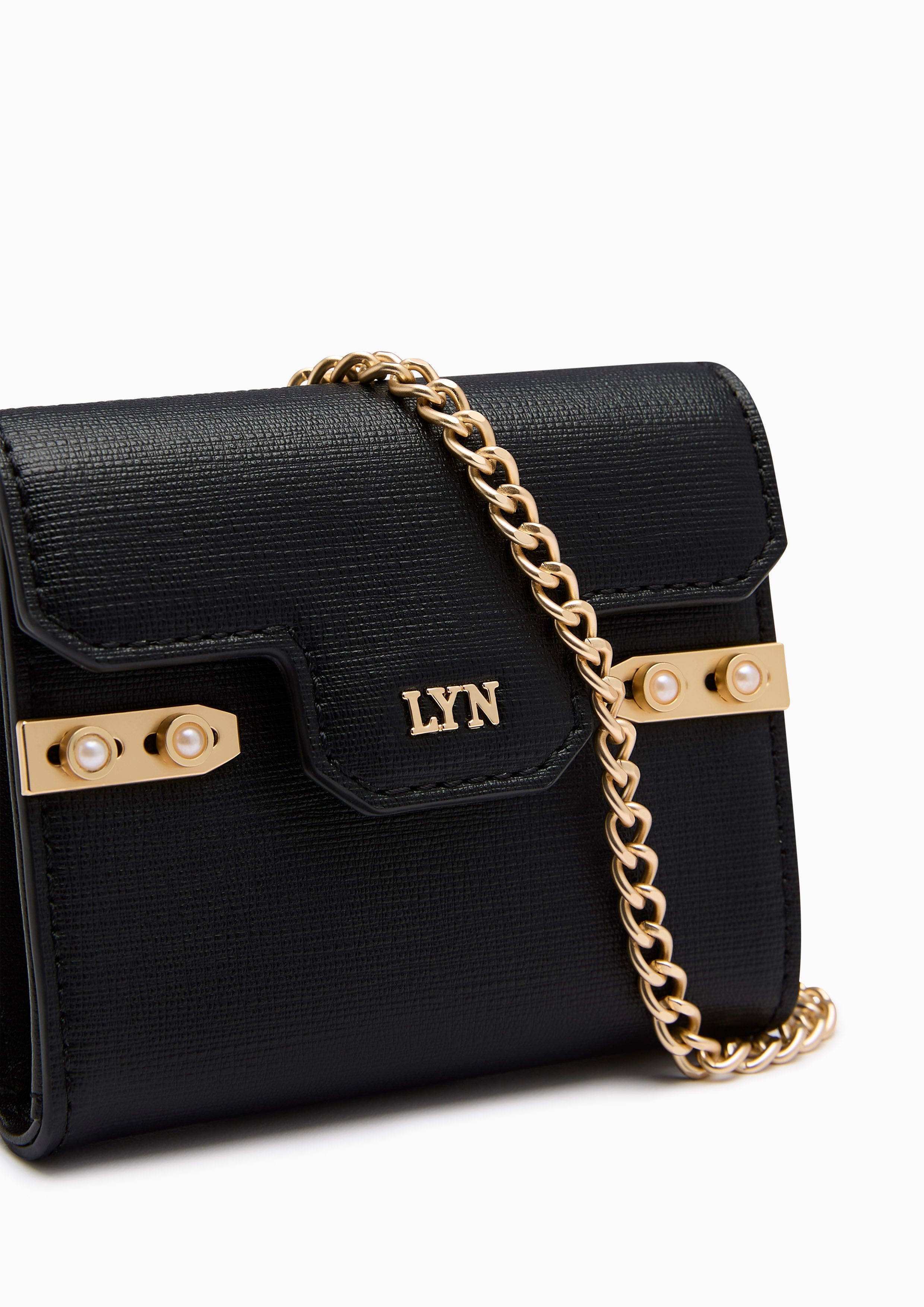Re-Edit Lady Card Wallet On Chain - Black