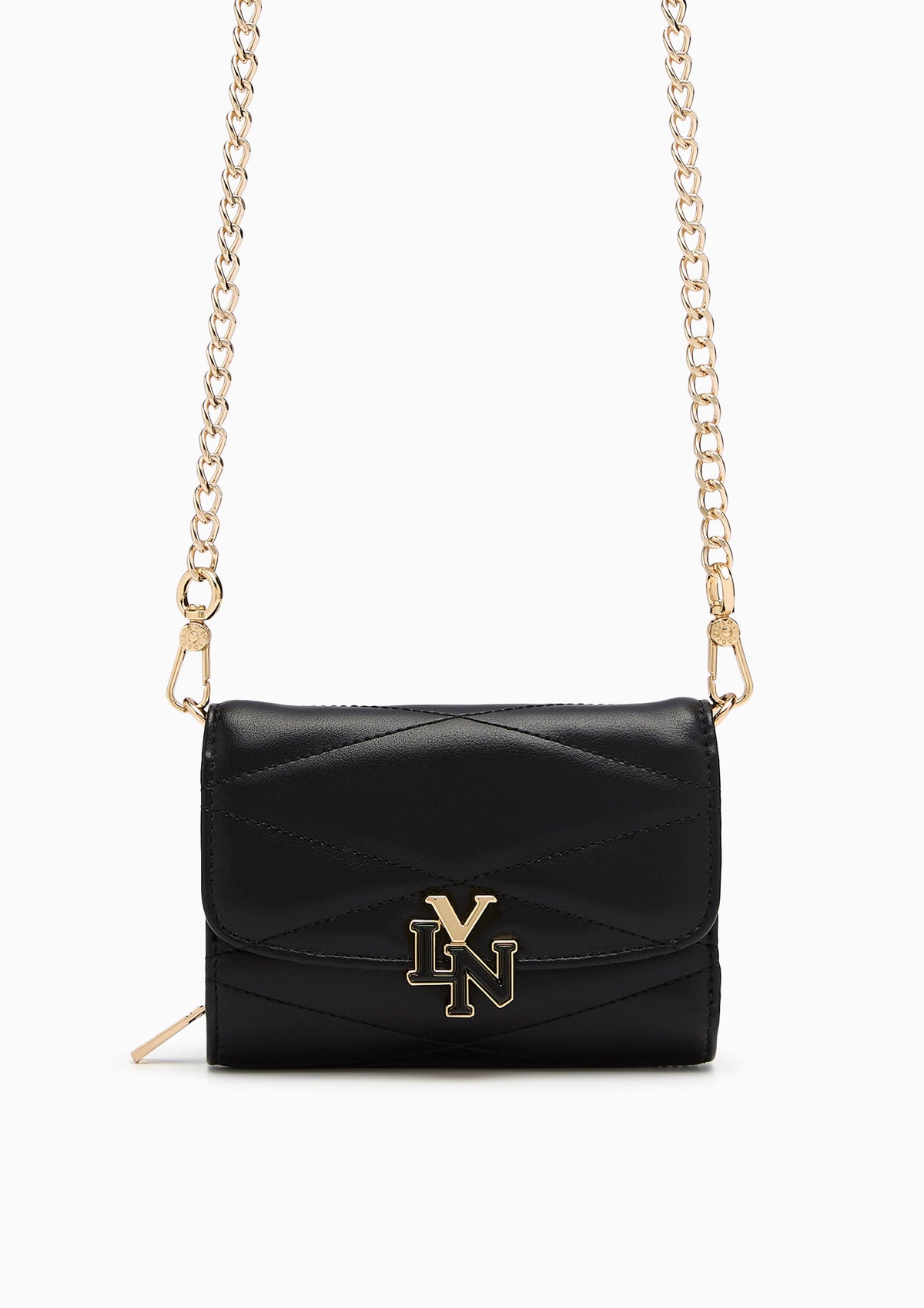 Arana Short Wallet On Chain - Black
