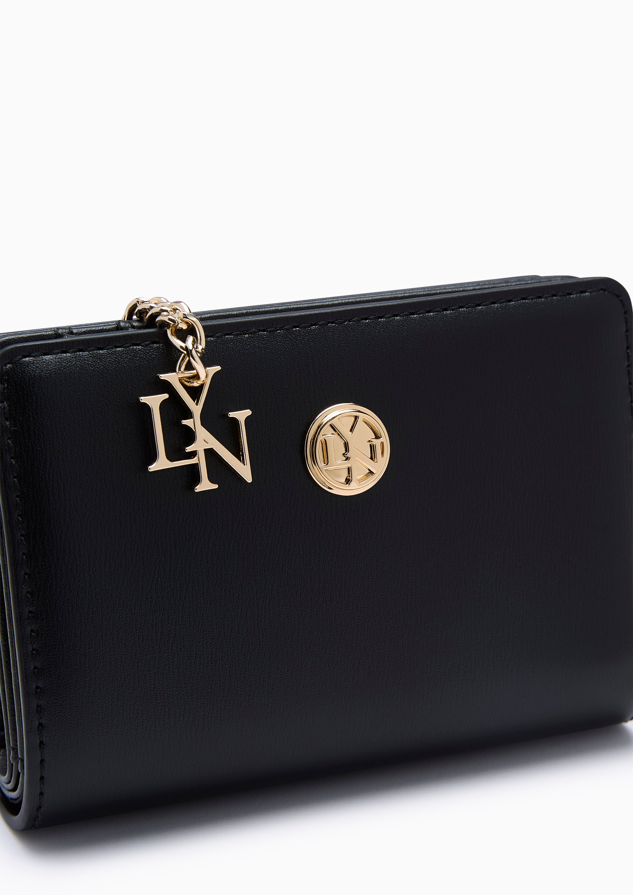 Lylana Zip Short Wallet - Black