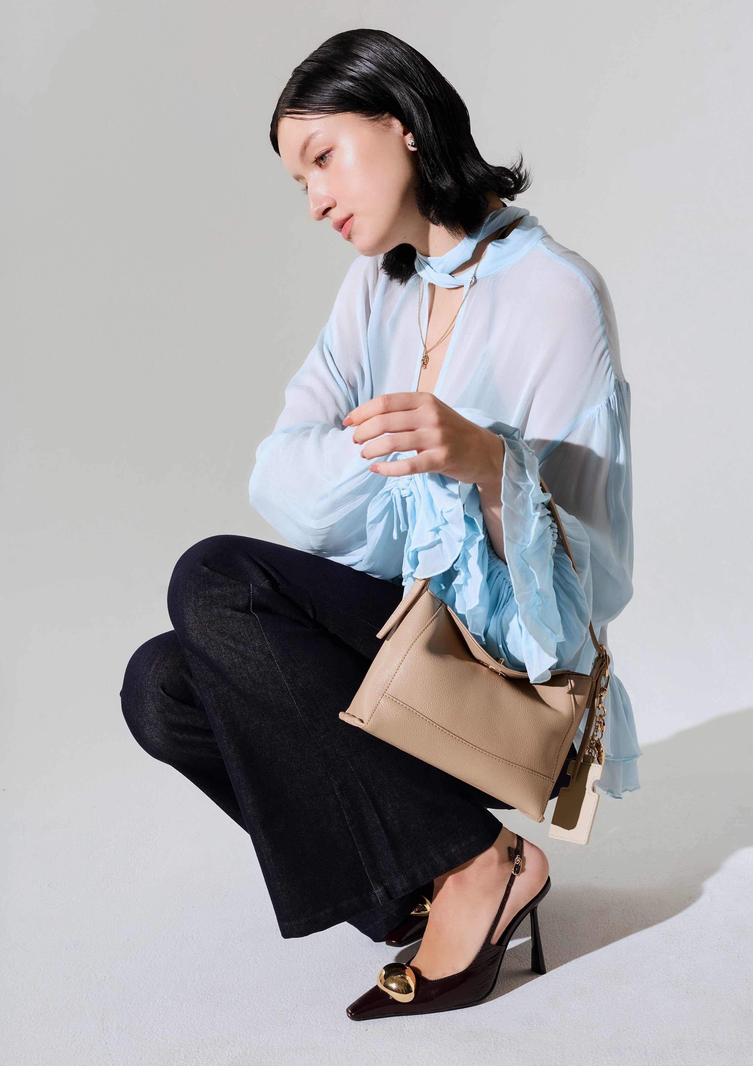 Harty Mini Shoulder Bag - Beige