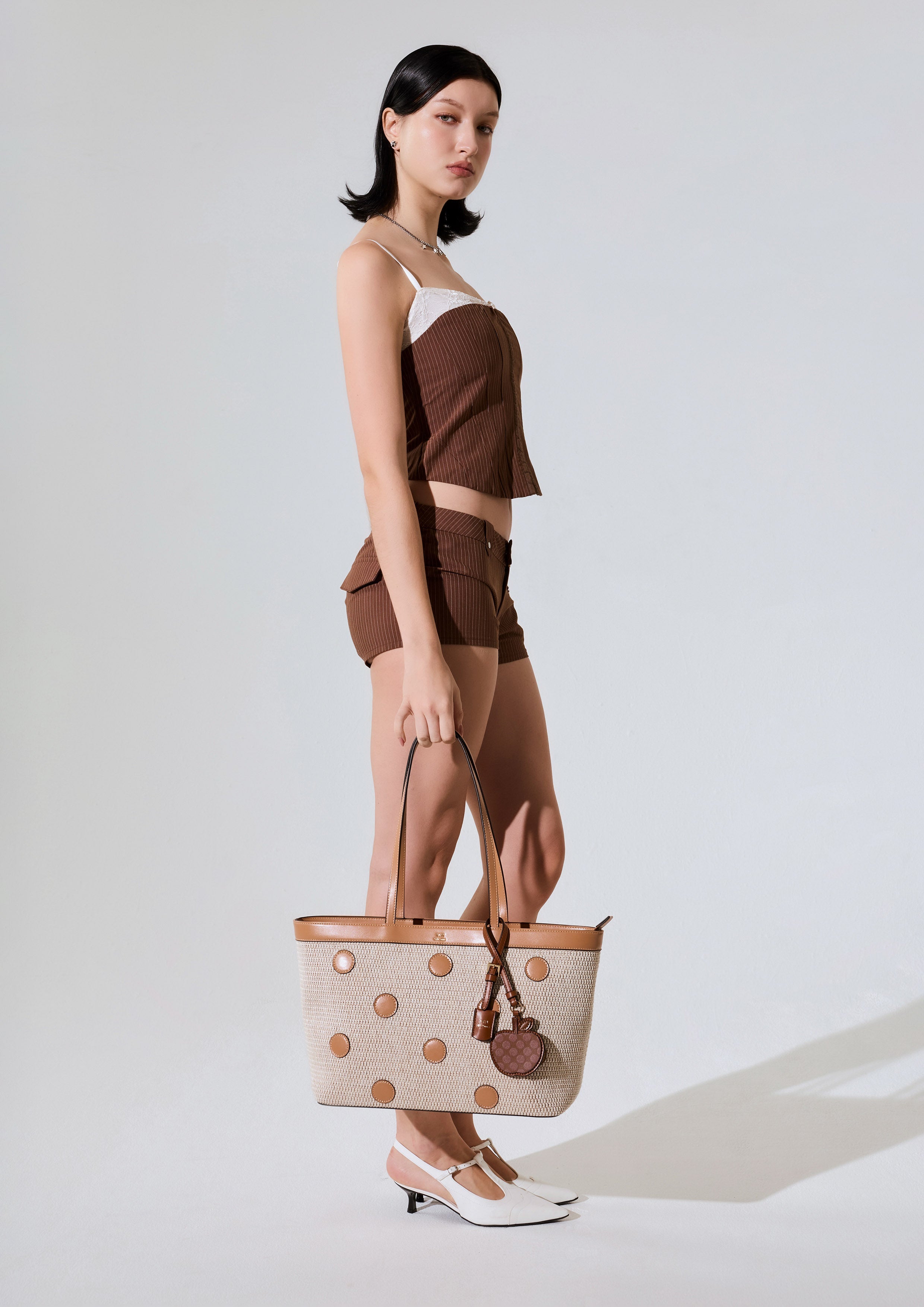 Jazzy Tote Bag - Beige