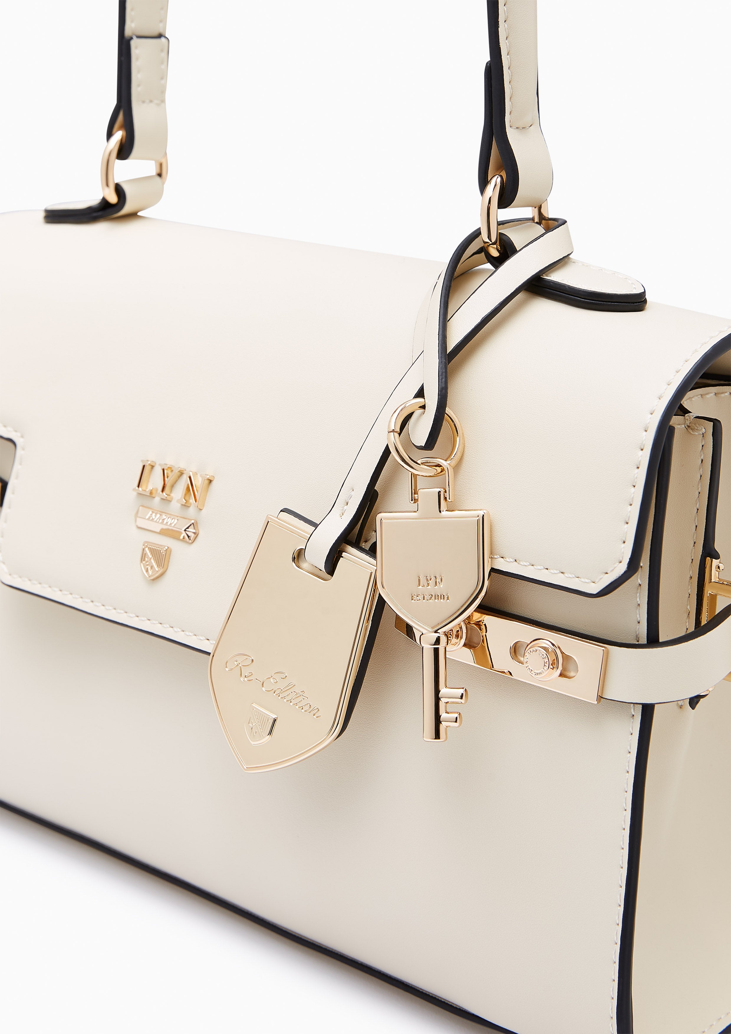 Fineness Revision Top S Handbag - Ivory