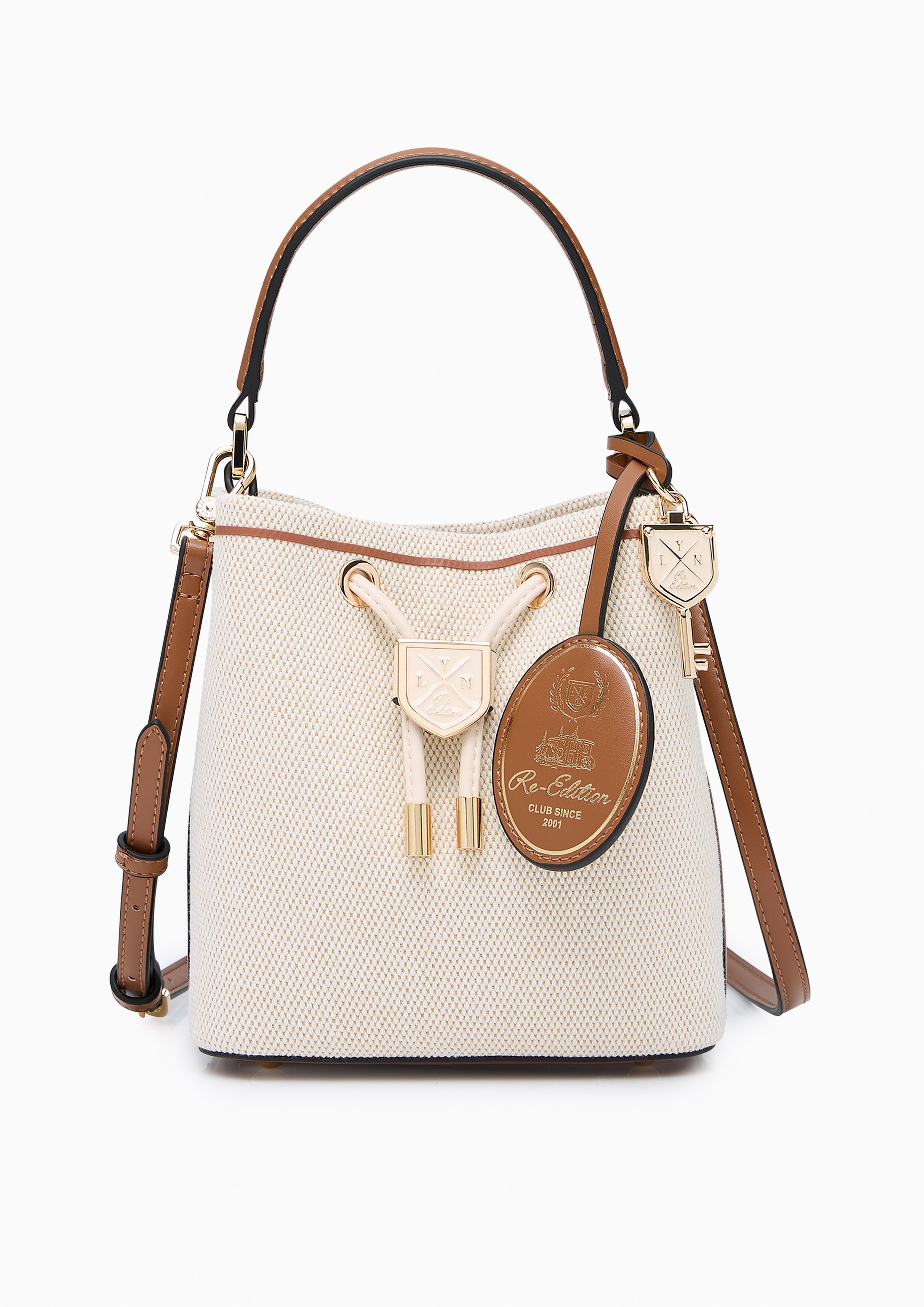 Carina Racquet S Bucket Bag - Beige
