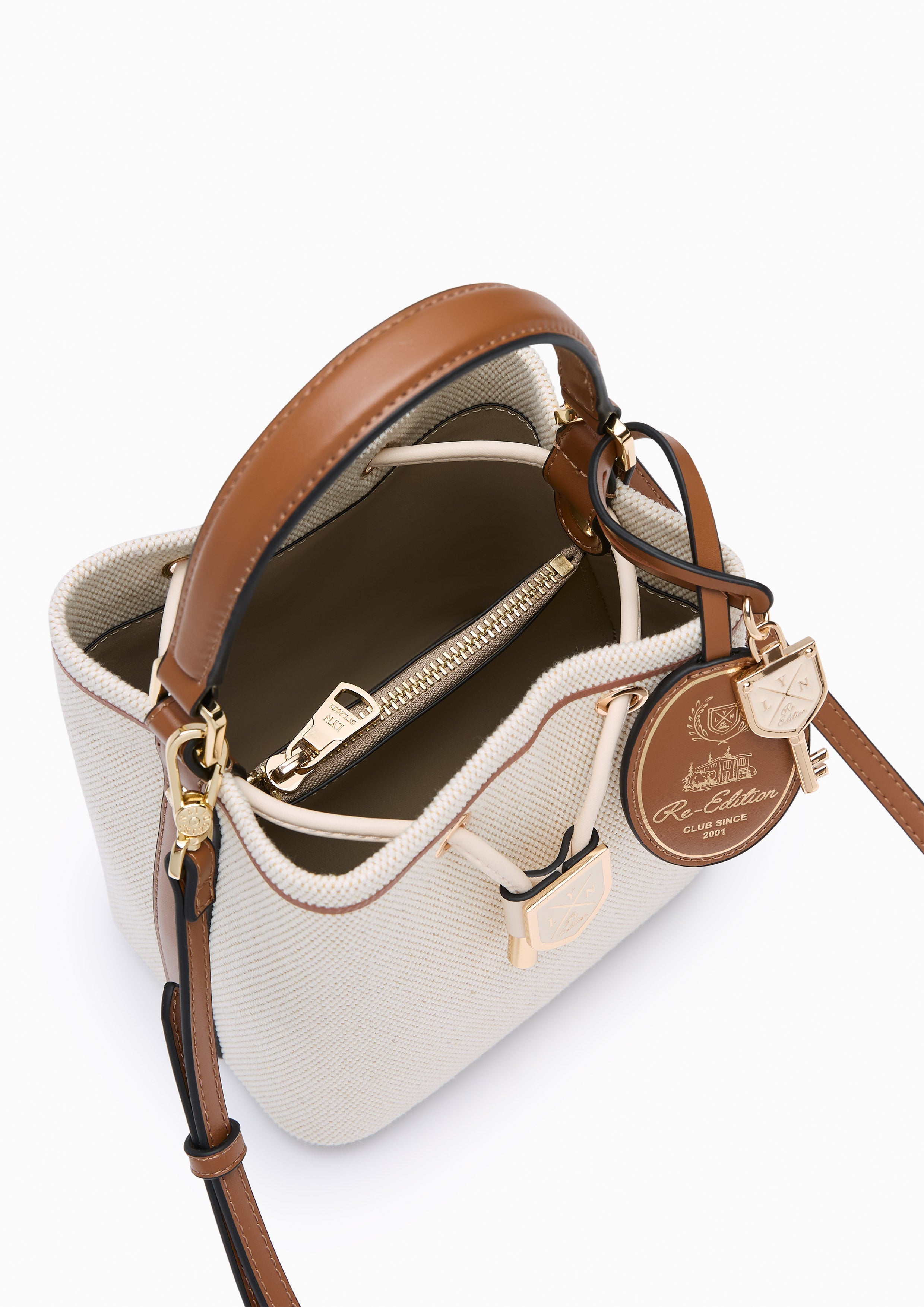 Carina Racquet S Bucket Bag - Beige