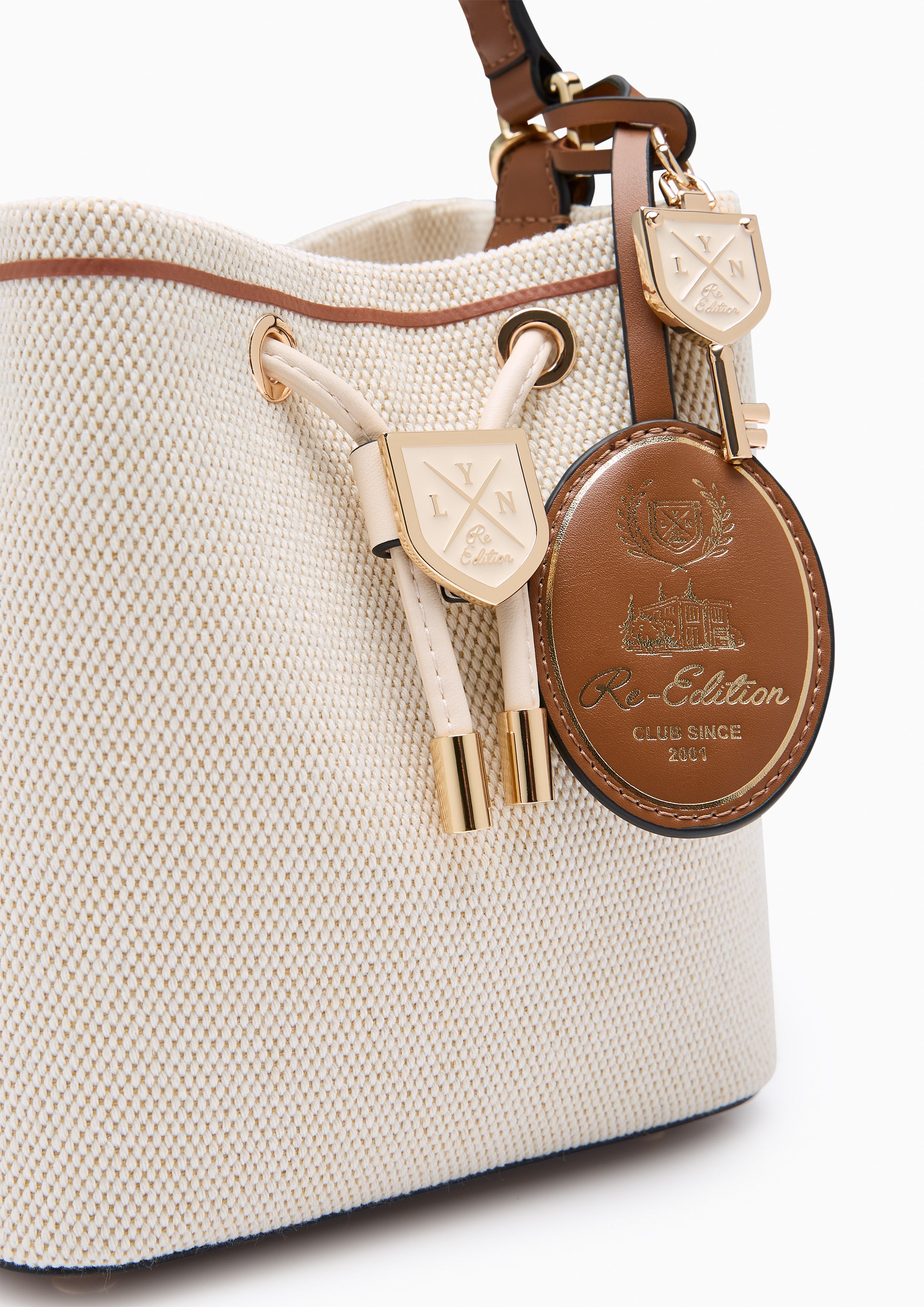 Carina Racquet S Bucket Bag - Beige