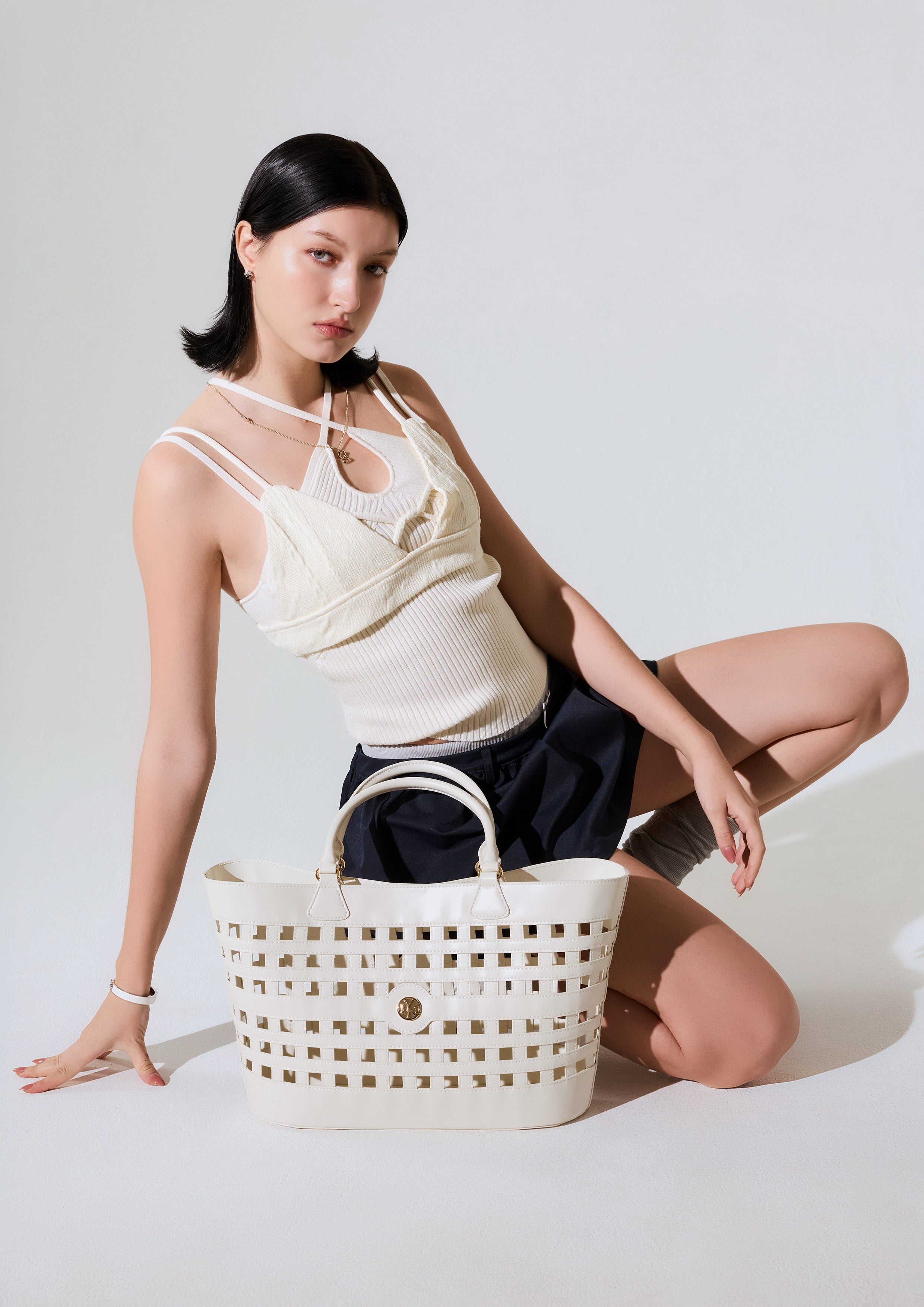 Jellata Xl Tote Bag - Beige