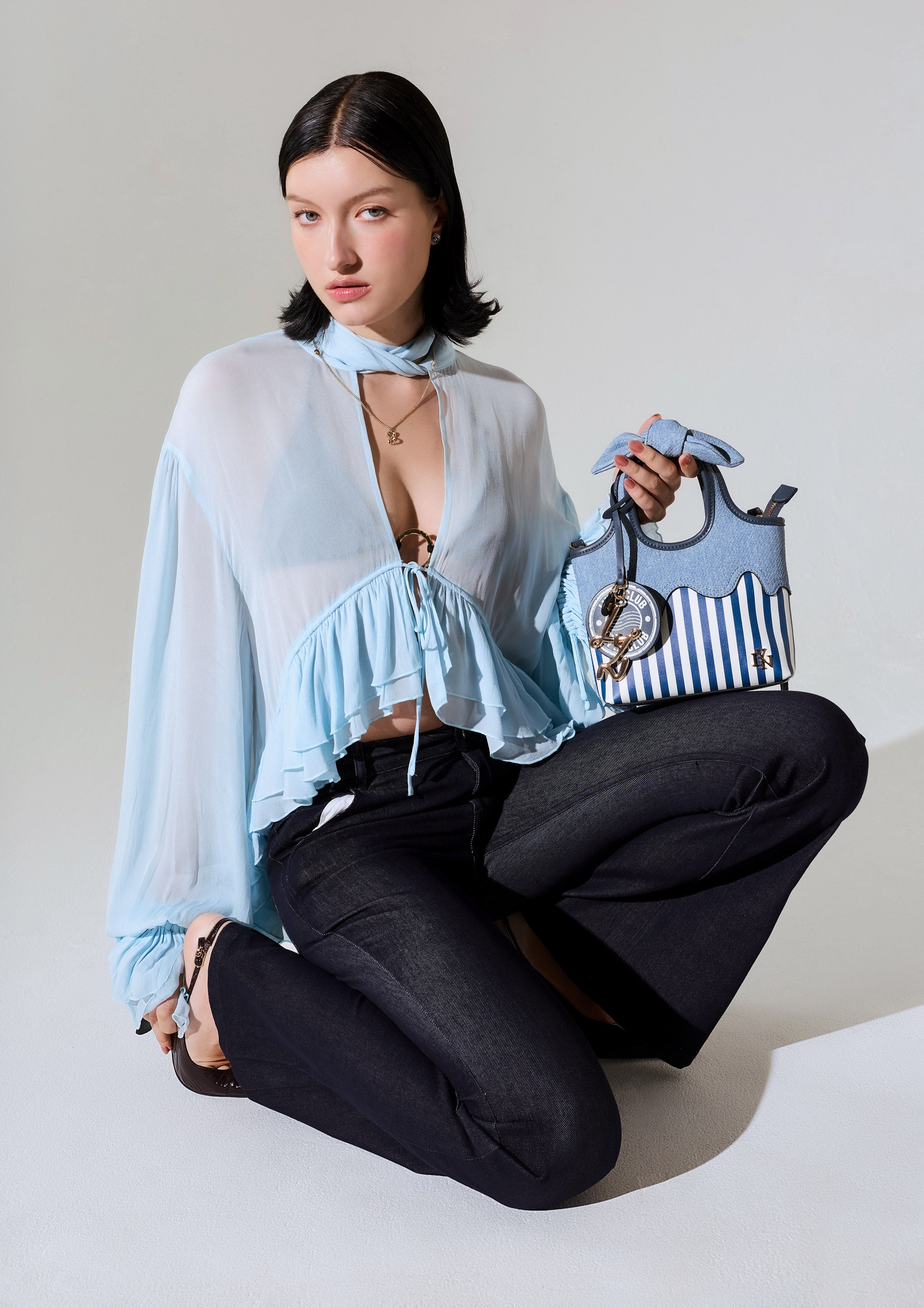 Wimble S Tote Bag - Blue Variation 2