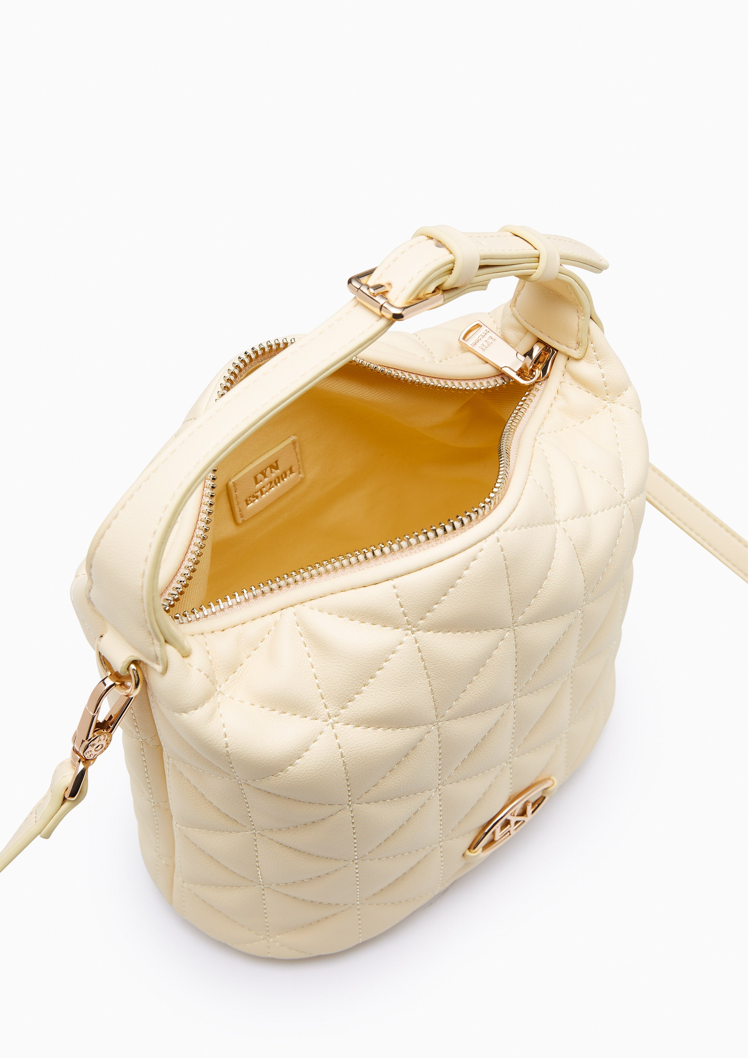 Brijit Top Handle S Handbag - Light Yellow