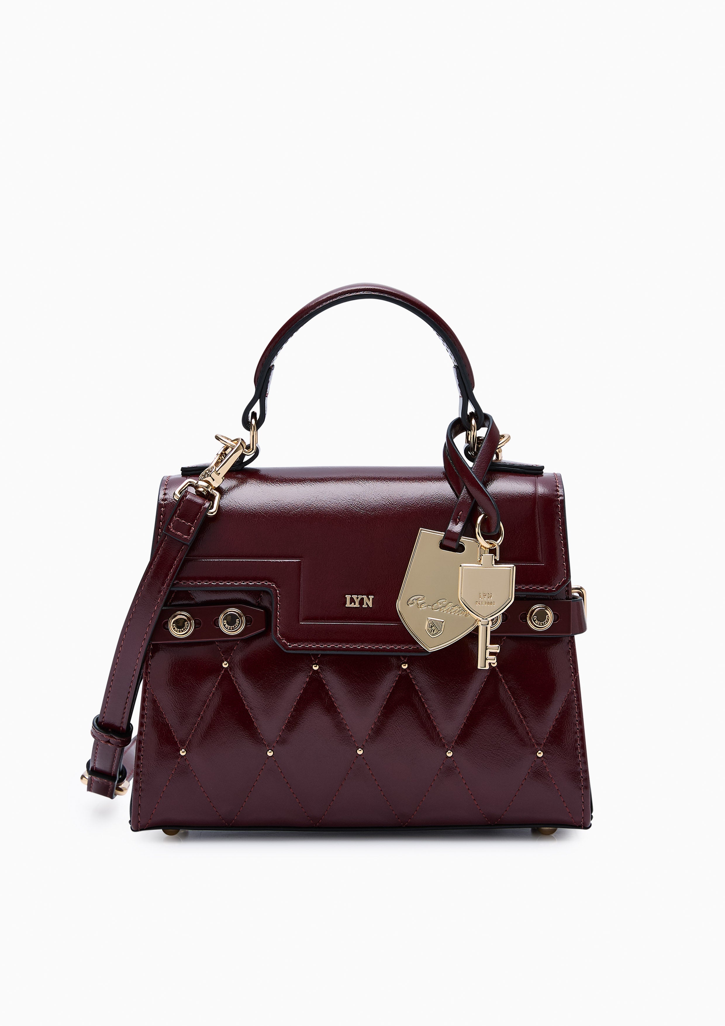 Hera Fineness Flap S Crossbody Bag - Dark Red