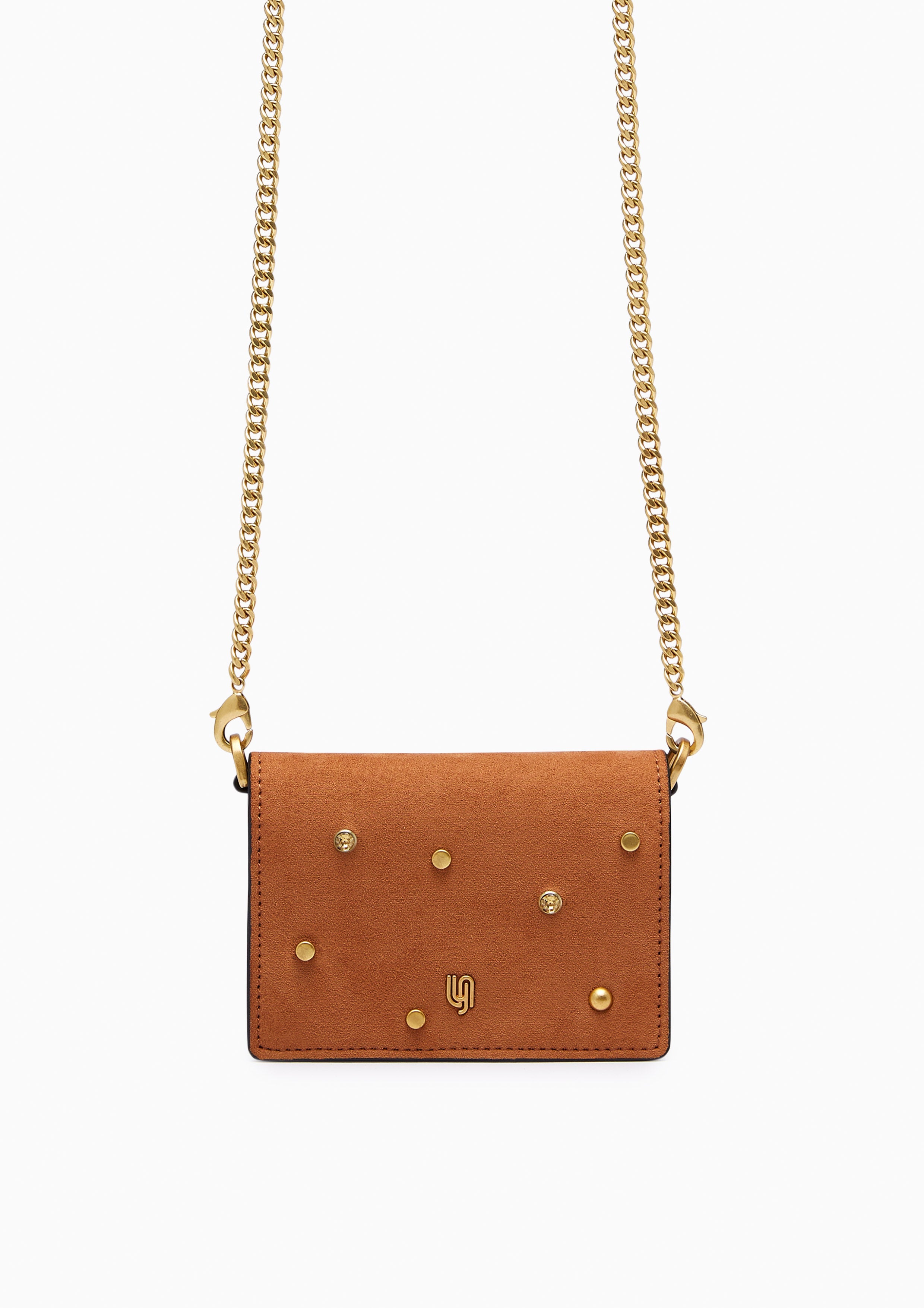 Mocha Inf Flap Wallet On Chain - Light Beige