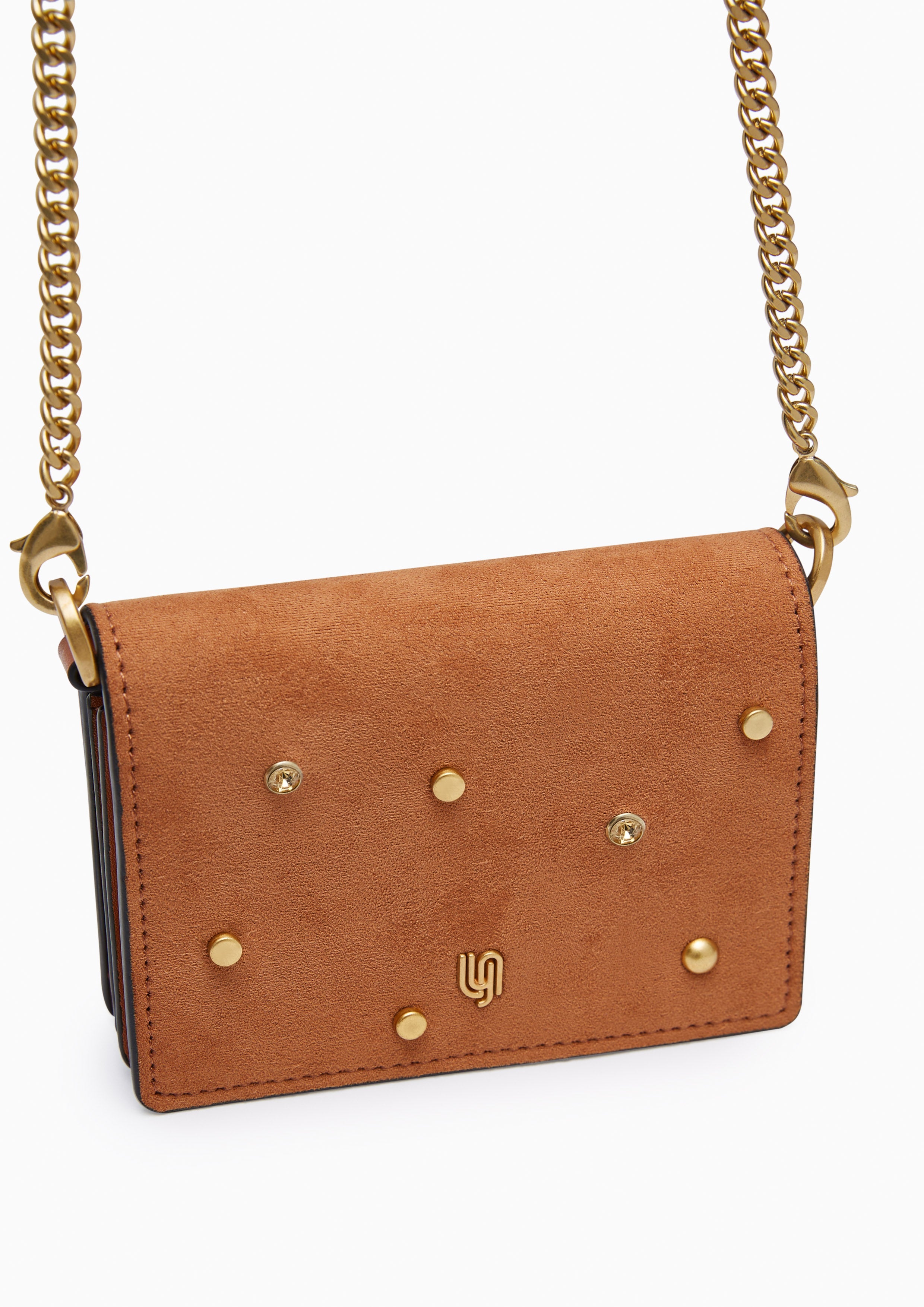 Mocha Inf Flap Wallet On Chain - Light Beige